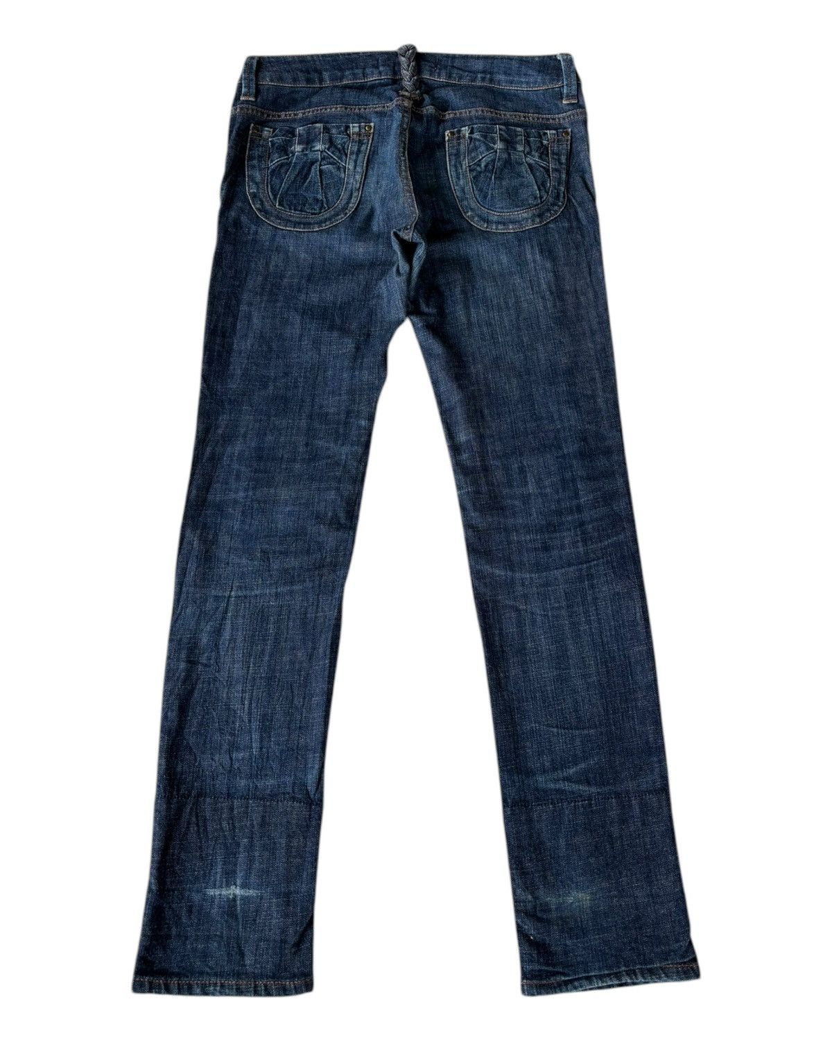Hysteric Glamour RARE🔥SUPER HAKKA EMBROIDERY BLUE DENIM JEANS Size 30" / US 8 / IT 44 - 2 Thumbnail