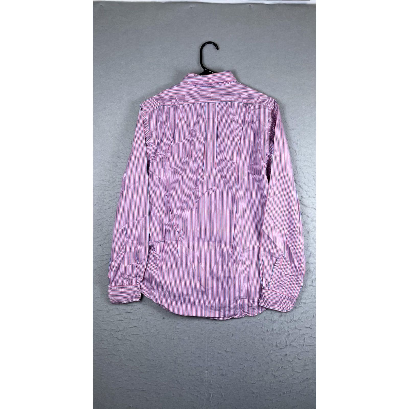 Ralph Lauren Ralph Lauren Shirt Mens Medium Pink Stripe Long Sleeve Button Down Pony Logo Size US M / EU 48-50 / 2 - 6 Thumbnail