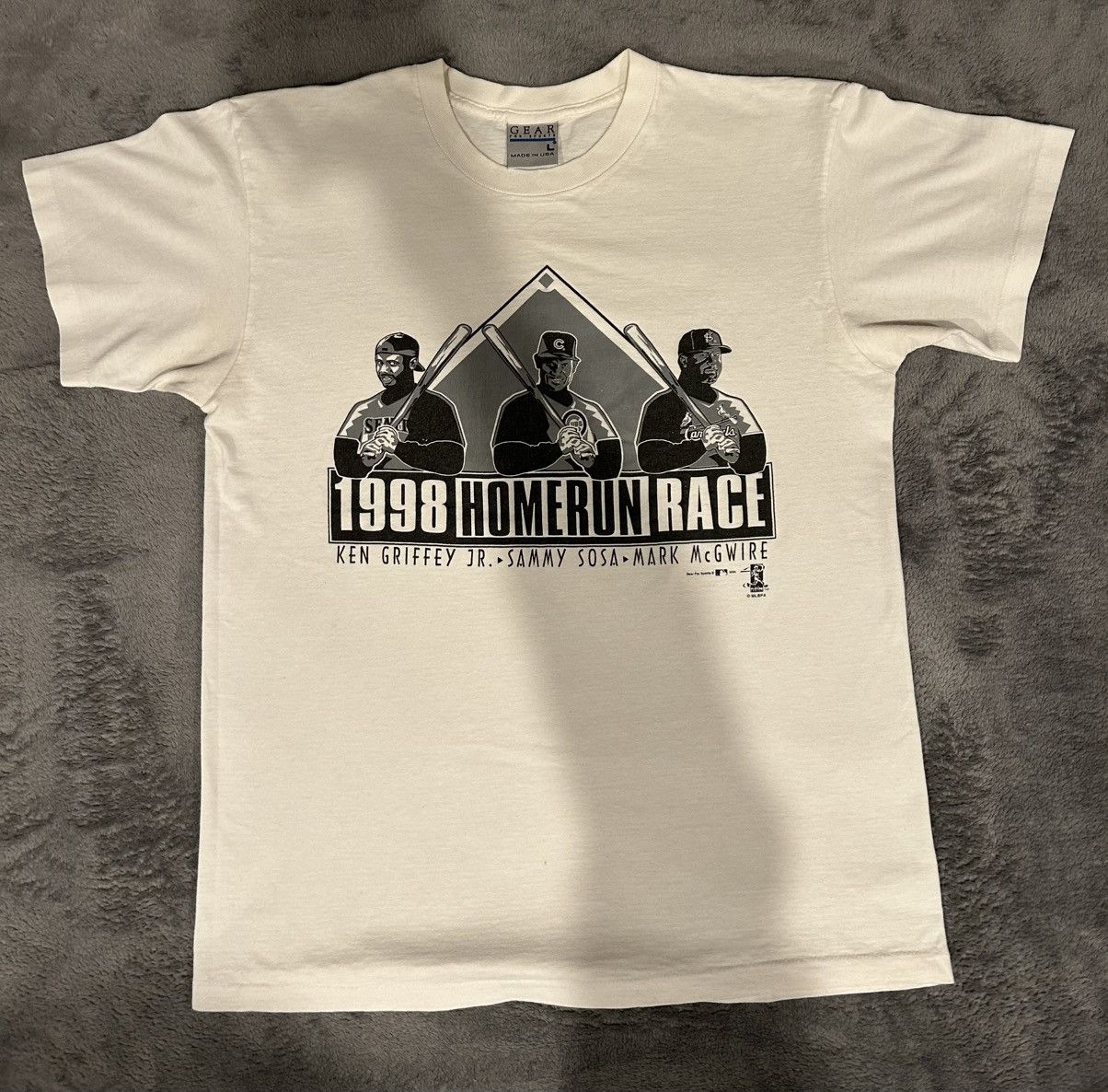 Gear for Sports Vintage 1998 Homerun Race Tee Size US L / EU 52-54 / 3 - 3 Thumbnail