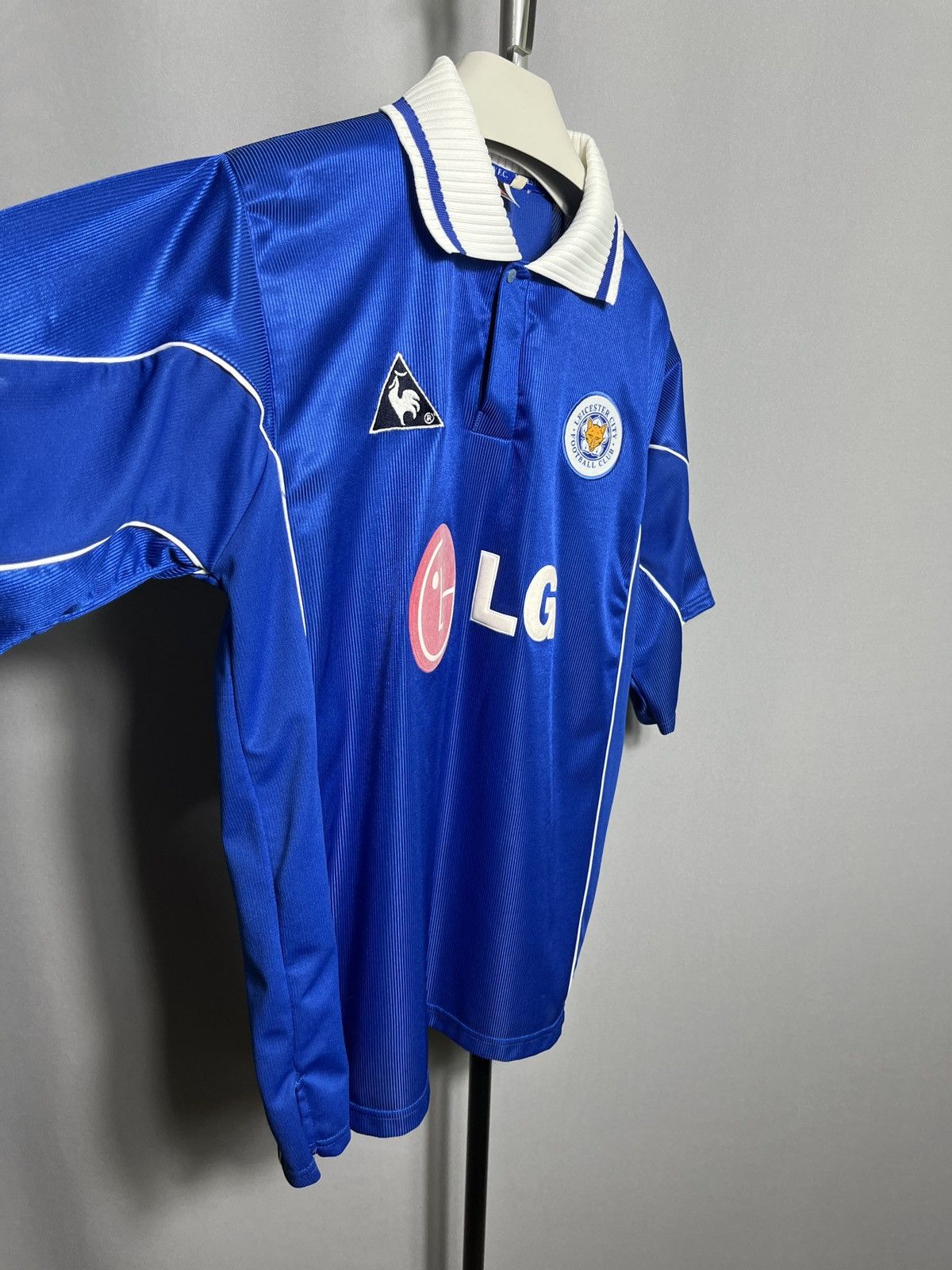 Le Coq Sportif 2001 - 2002 Leicester City home blue shirt mens jersey Size US M / EU 48-50 / 2 - 6 Thumbnail