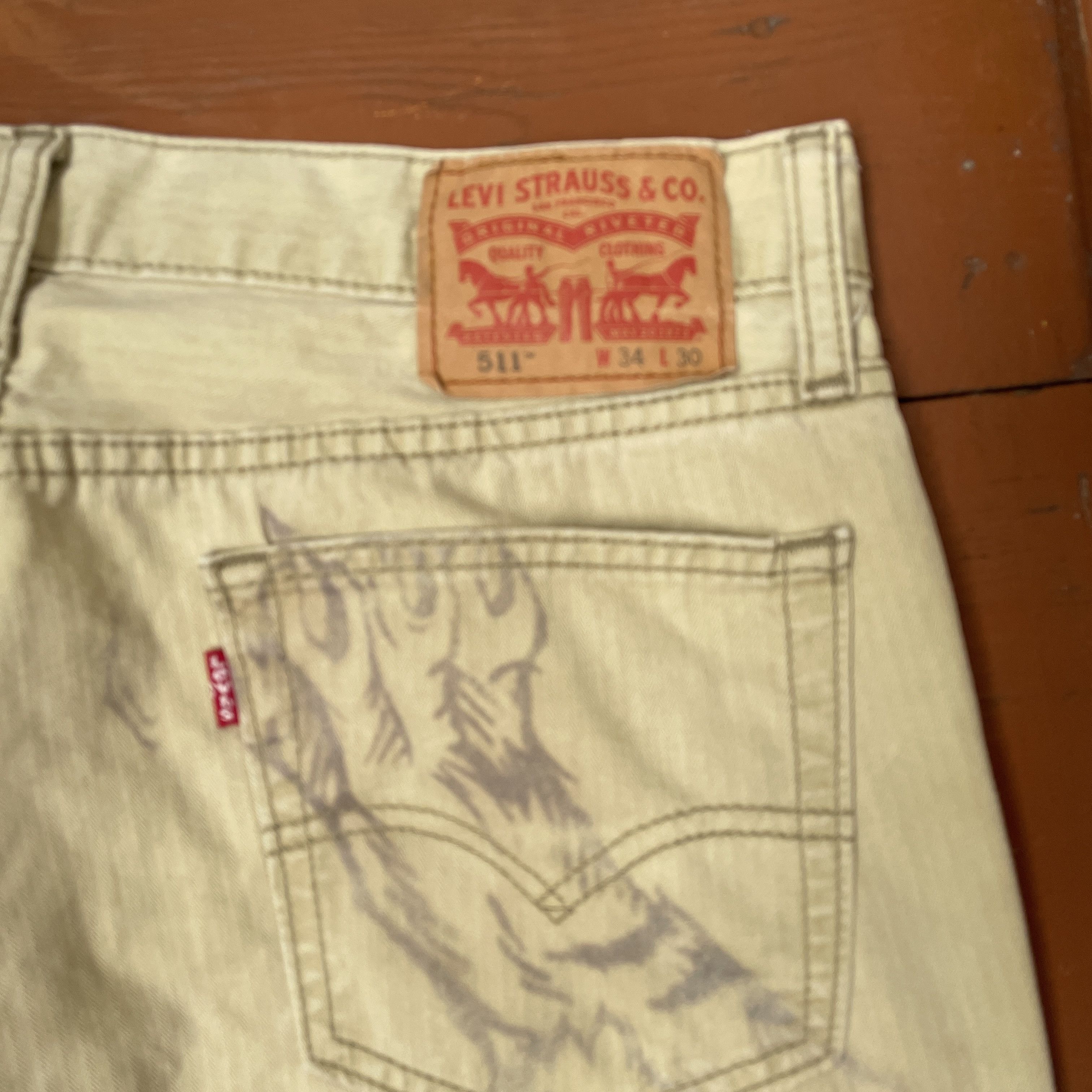 Levi's Levi's Custom Pants Tiger y2k opium animal Art 1of1 Rare Size US 34 / EU 50 - 8 Thumbnail
