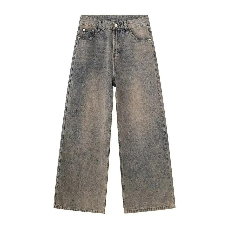 Japanese Brand Retro High Street Loose Wide Leg Jeans Size US 32 / EU 48 - 5 Thumbnail