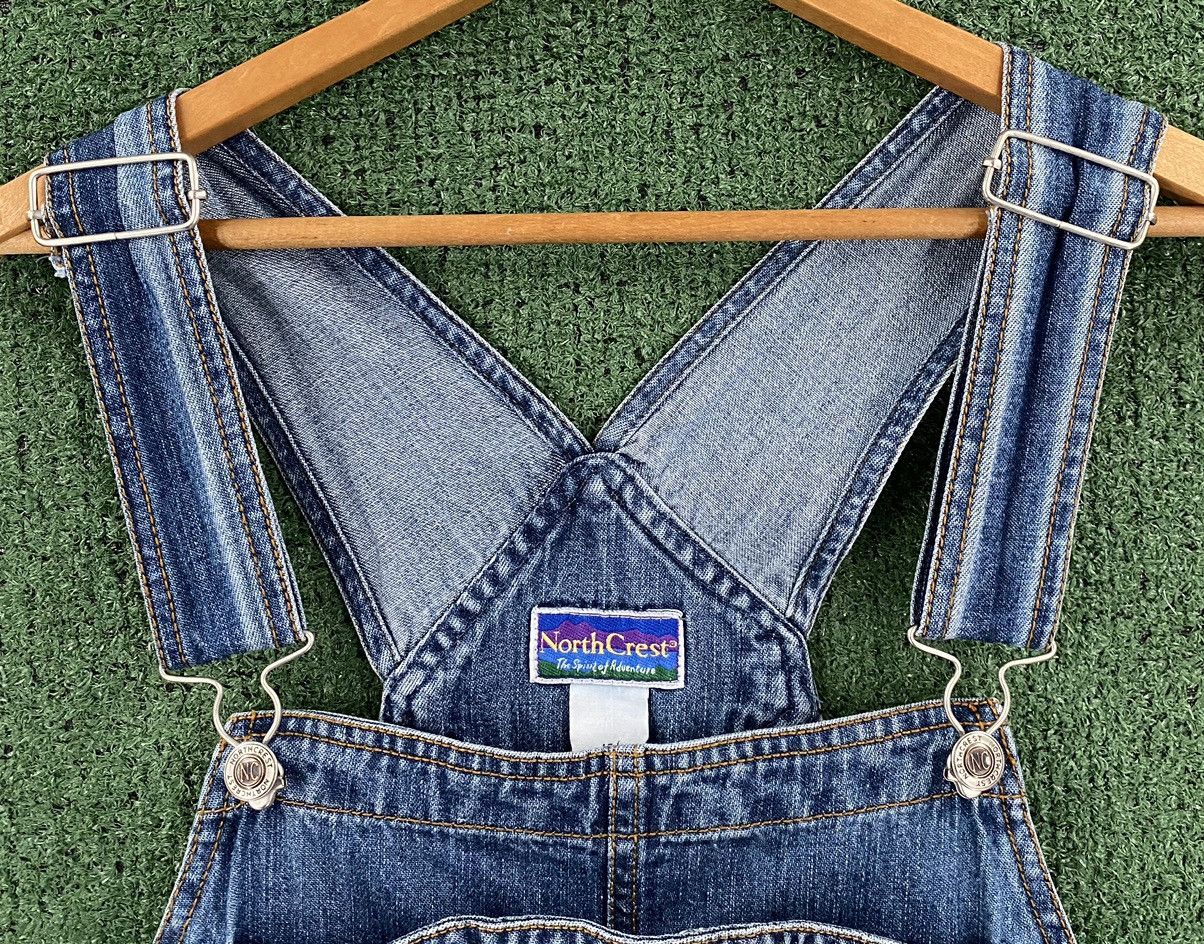Vintage Vintage 90’s North Crest Denim Shortalls Womens 34” Waist Size 34" / US 12 / IT 48 - 5 Thumbnail