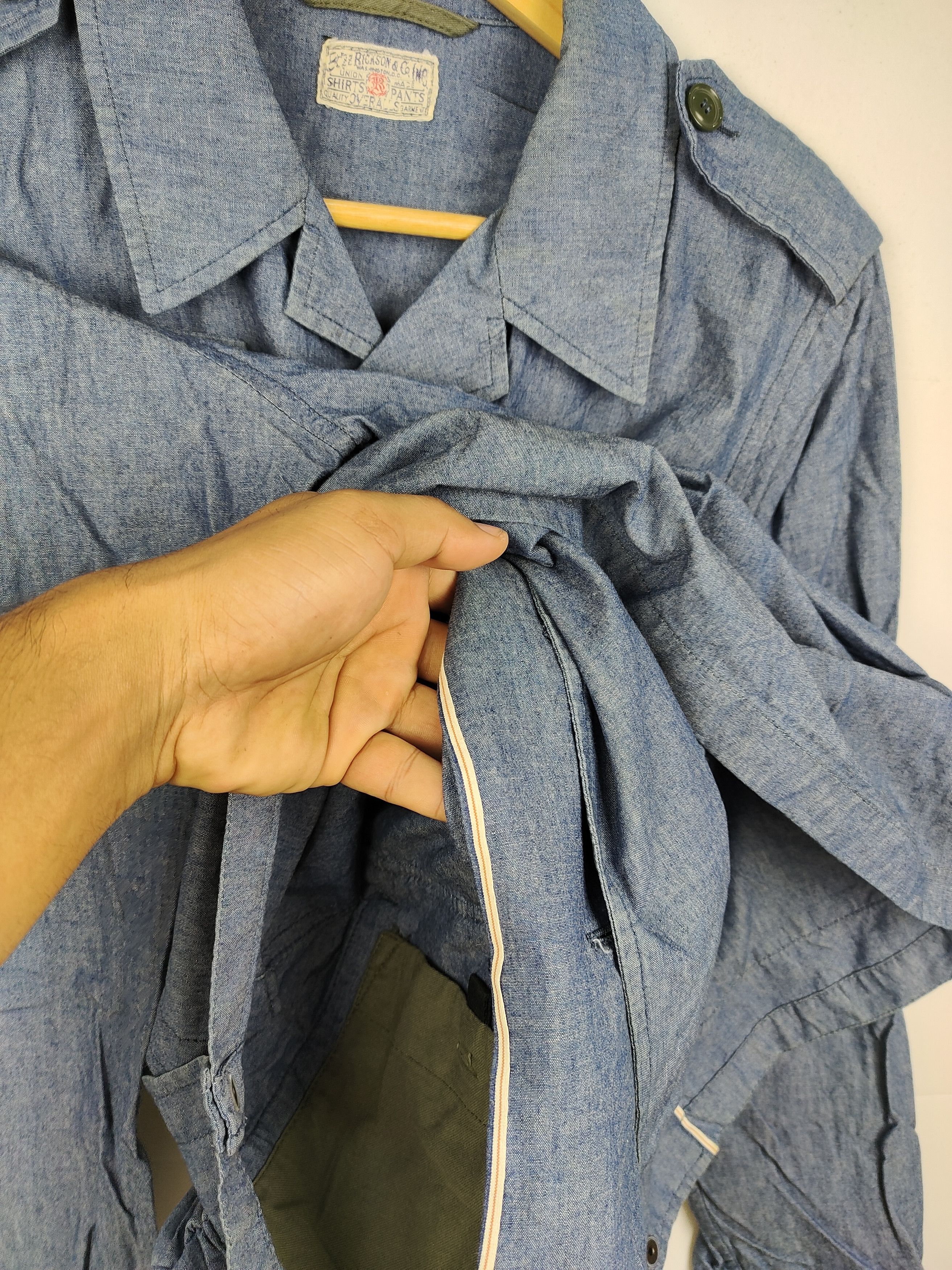 Buzz Rickson's Vintage Buzz Ricksons Selvedge Slant Pocket BDU field jacket Size US M / EU 48-50 / 2 - 5 Thumbnail