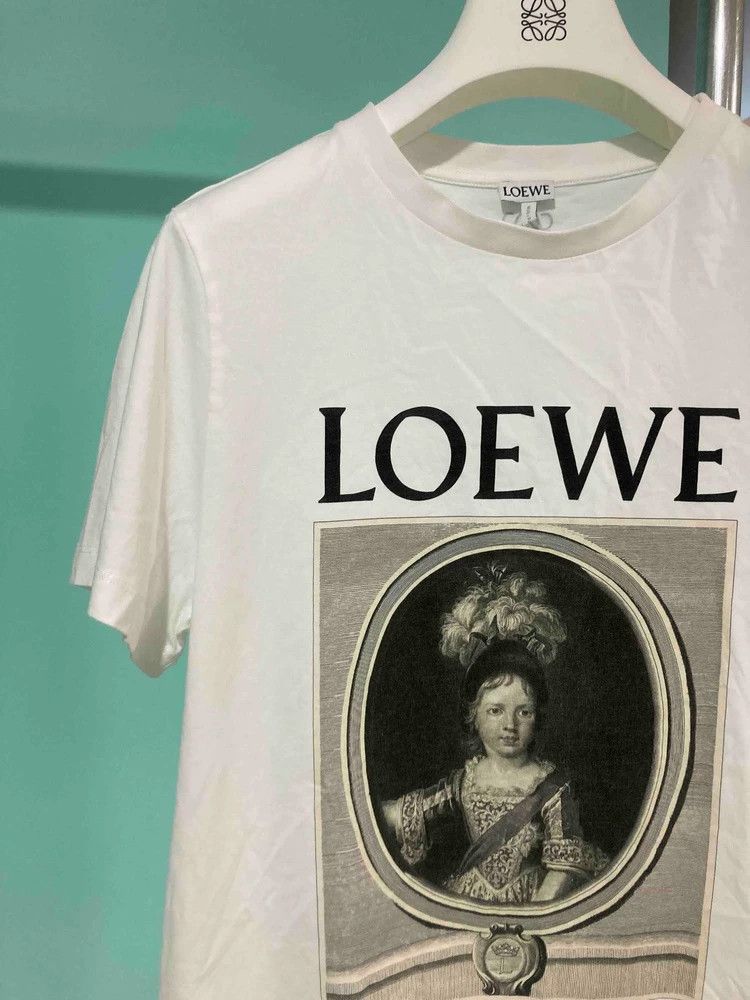 Loewe LOEWE White and black floral short sleeve T-shirt Size S / US 4 / IT 40 - 3 Thumbnail