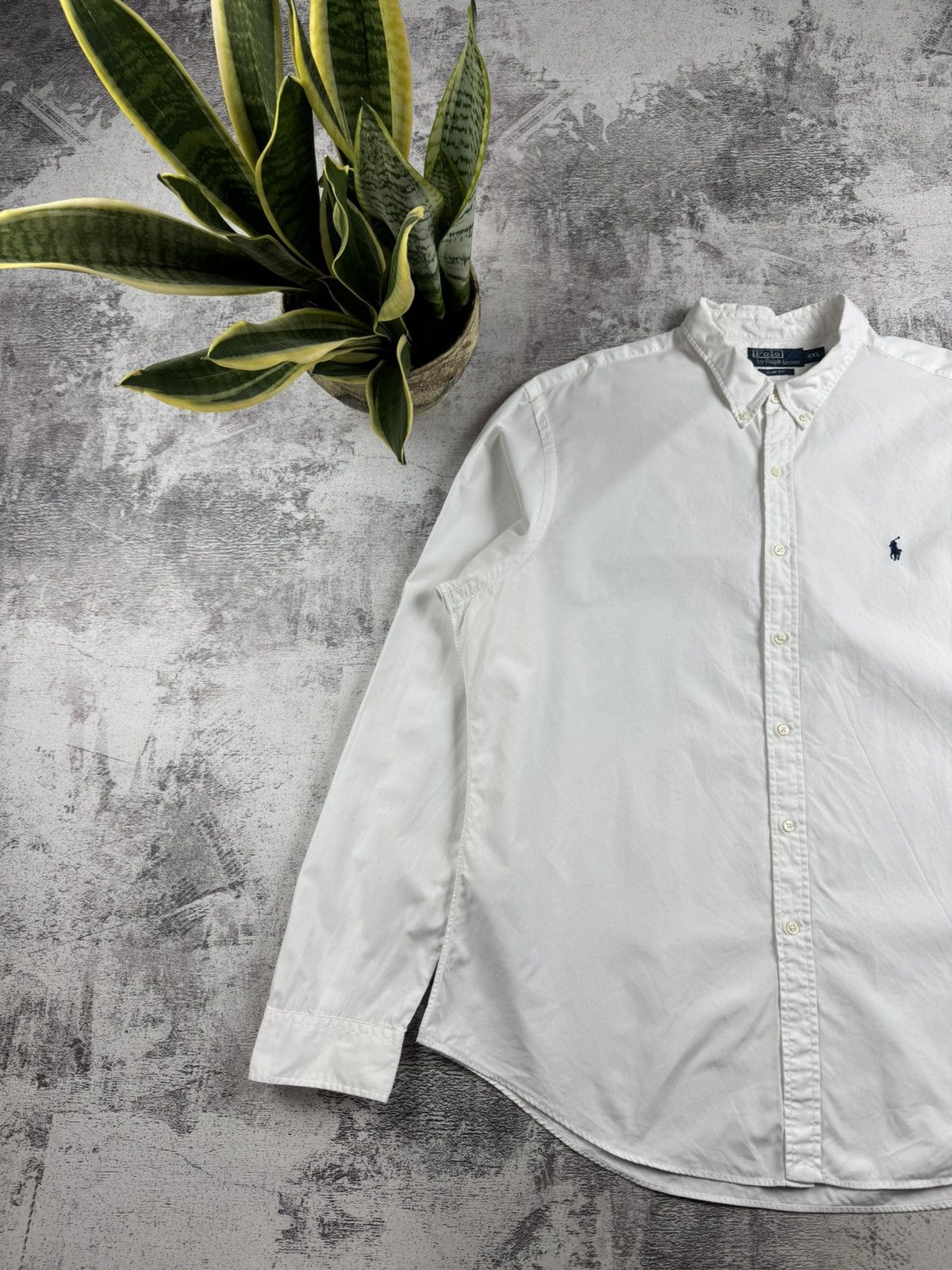 Polo Ralph Lauren Polo Ralph Lauren White XXL Size Button Slim Fit Classic Collar LongSleeve Shirt Size US XXL / EU 58 / 5 - 2 Thumbnail