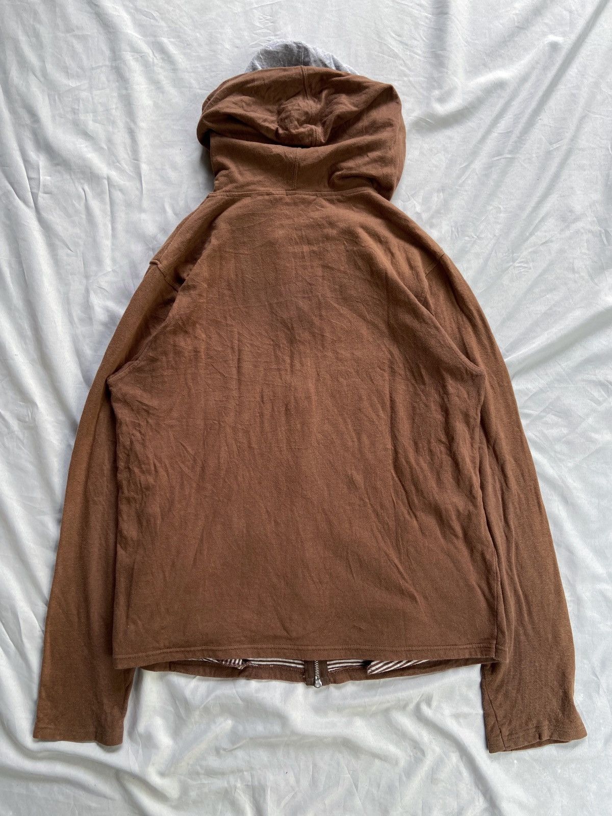 Japanese Brand JAPANESE DOUBLE LAYER ZIP HOODIE yohji yamamoto style Size US L / EU 52-54 / 3 - 3 Thumbnail