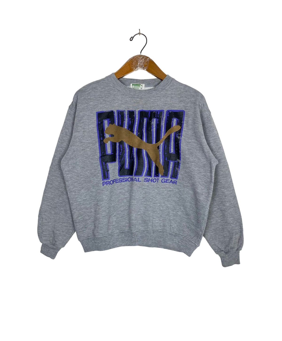 Puma Rare‼️ Vintage Puma Sweatshirt Big Logo Size S / US 4 / IT 40 - 1 Thumbnail