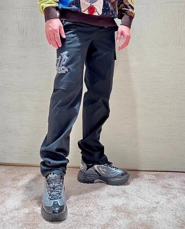 Louis Vuitton Black Peace Dove black cargo pants 46 Size US 30 / EU 46 - 5 Thumbnail