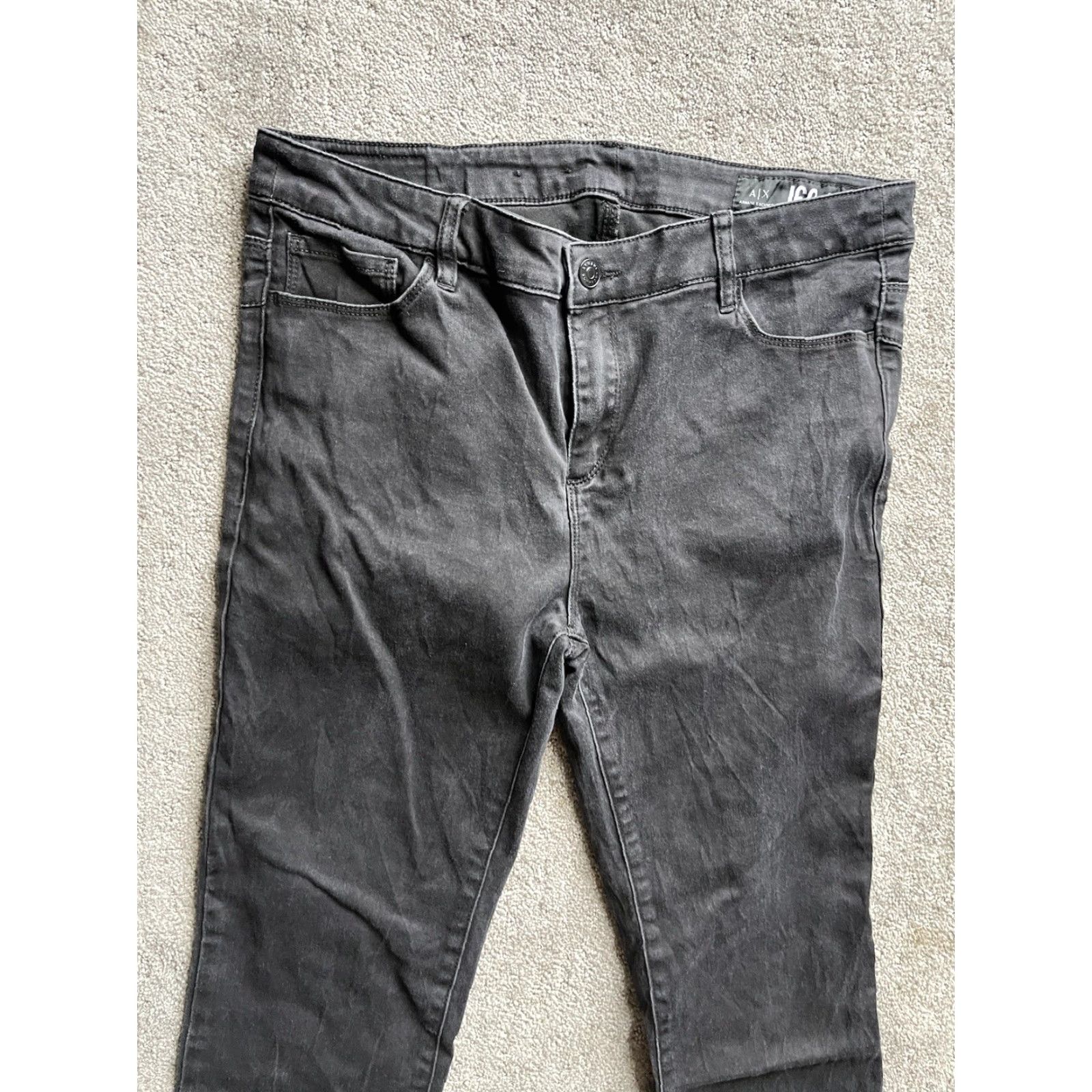 Armani Exchange Armani Exchange Jeans J69 Super Skinny Lift-up 5 Pockets Black 31 Women's Size 24" / US 00 / IT 34 - 2 Thumbnail