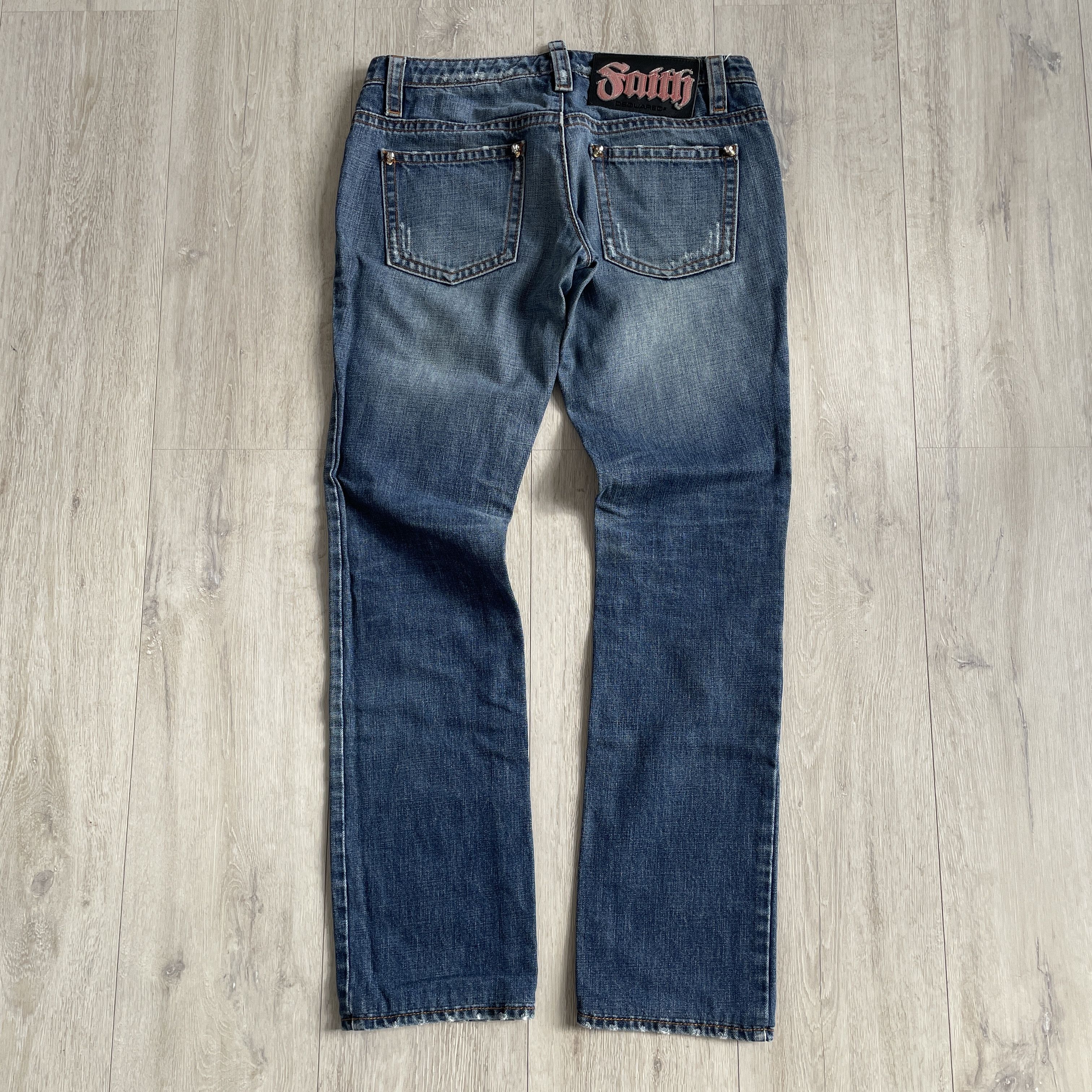 Dsquared2 Dsquared2 AW05 skull stud jeans Size 29" - 6 Thumbnail