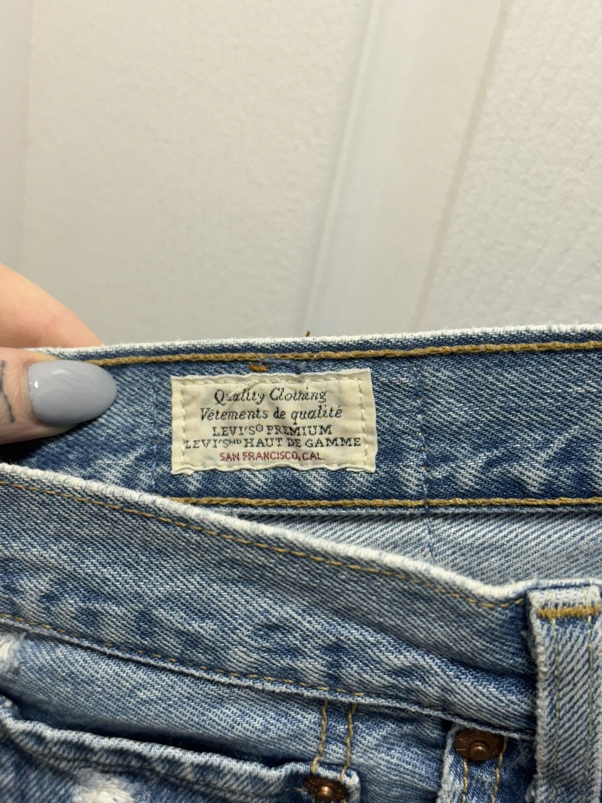 Levi's Made & Crafted Levi's Levis 510 XX Distressed Denim Jeans Blue Rare Size US 32 / EU 48 - 6 Thumbnail