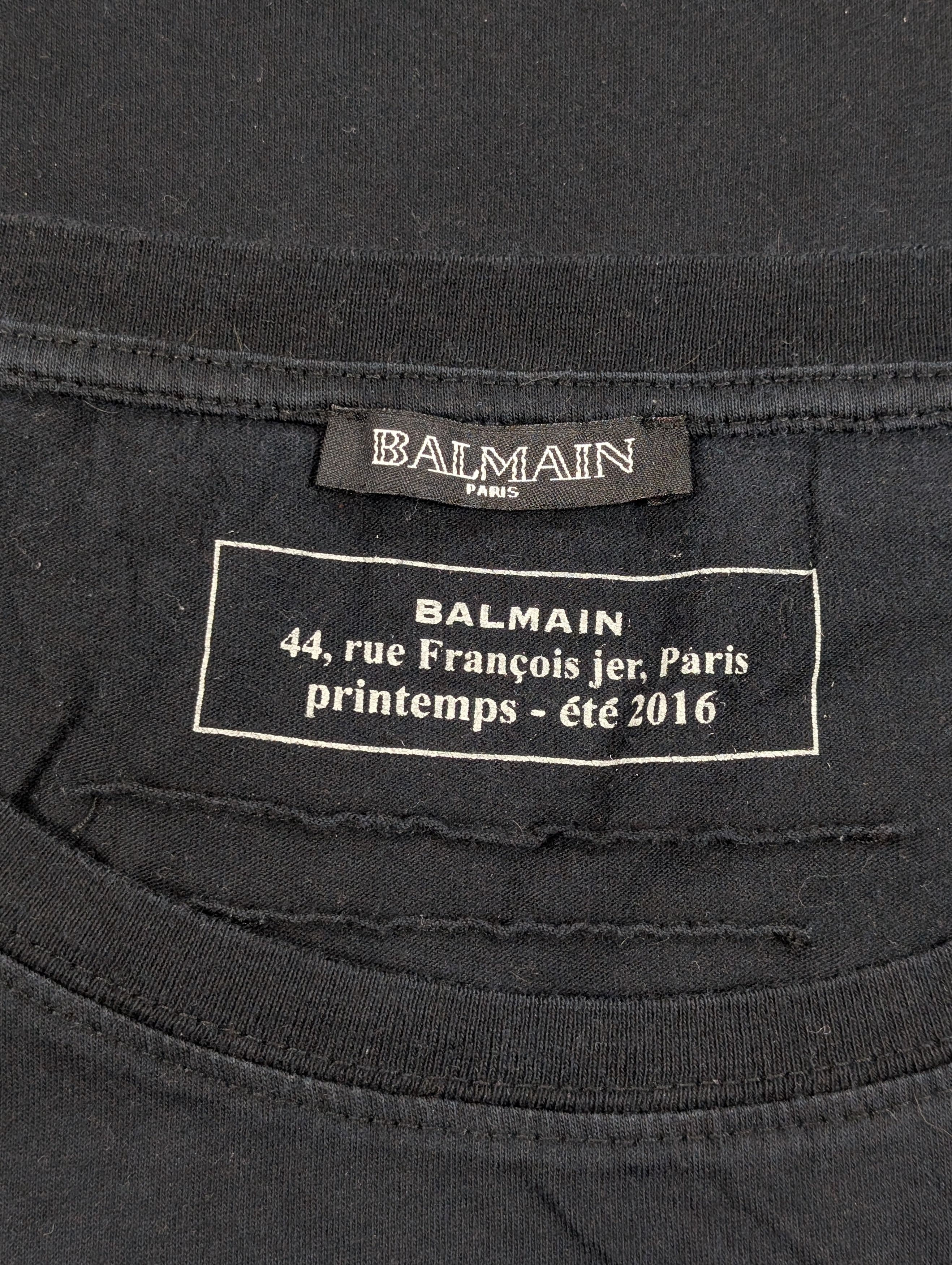 Balmain Balmain 2016 Wings Angel Feathers T Shirt Archive Size US S / EU 44-46 / 1 - 4 Thumbnail