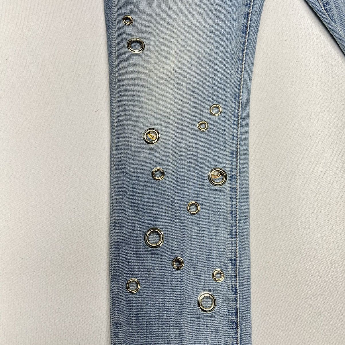 True Religion True Religion Jeans Blue Cameron Slim Boyfriend Grommet Size 27" / US 4 / IT 40 - 4 Thumbnail