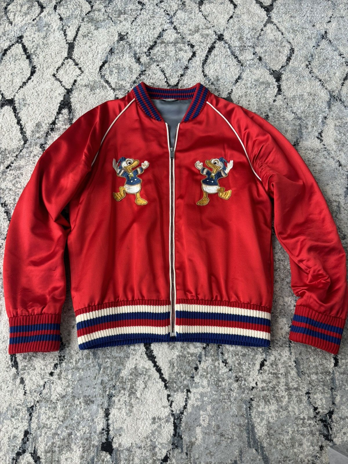 Gucci Gucci 2017 Donald Duck Bomber Jacket Size US M / EU 48-50 / 2 - 1 Thumbnail