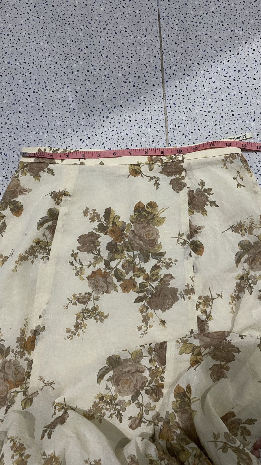 Burberry × Designer × Vintage Burberry’s Floral Skirt Size 28" / US 6 / IT 42 - 12 Thumbnail