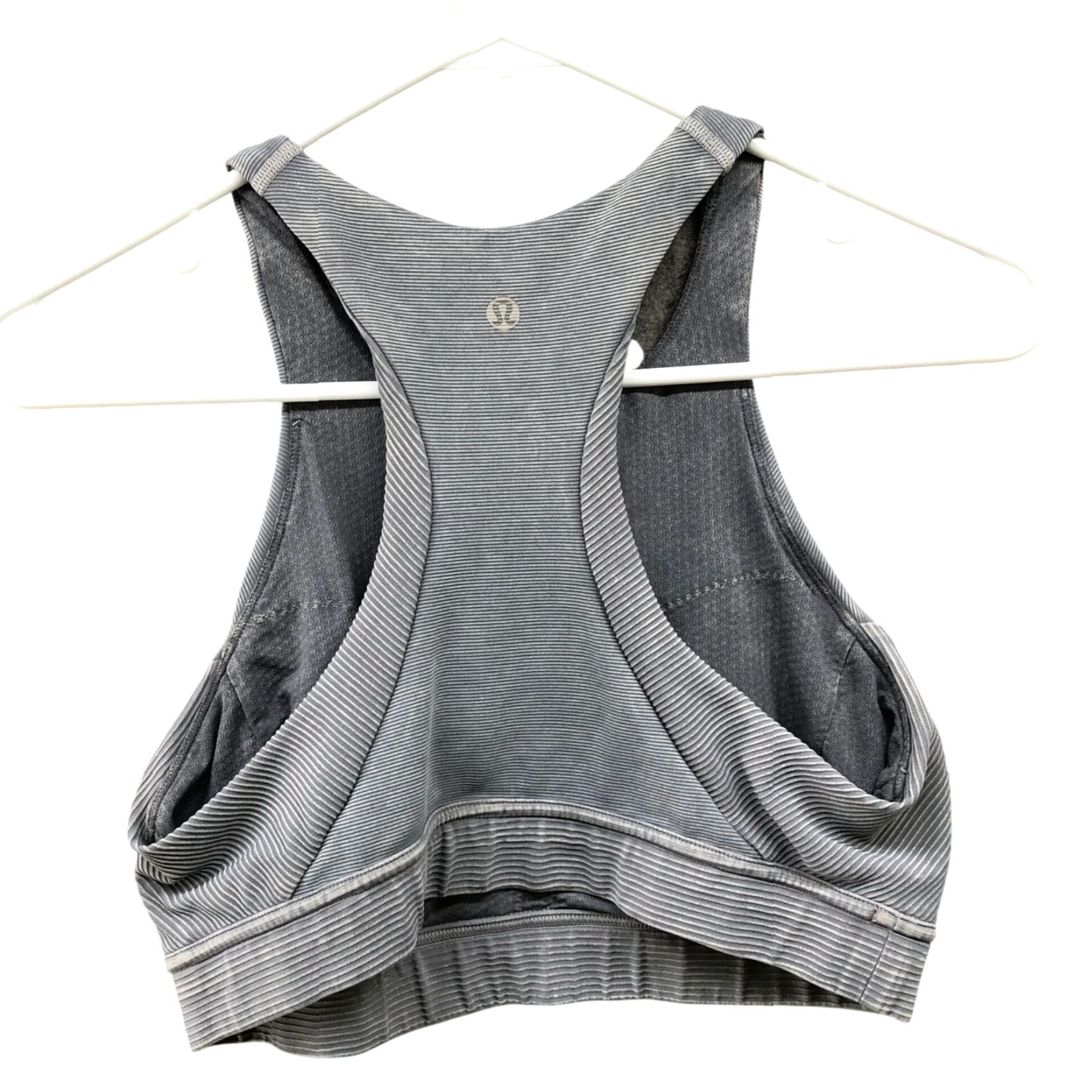 Lululemon Lululemon Bob And Weave Bra Womens Size 8 Gray Luxstreme Training Gym Workout Sports Bra Size ONE SIZE - 2 Thumbnail