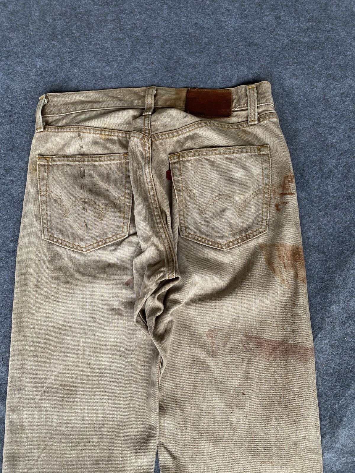 Edwin × PPFM Vintage edwin 503 blue trip denim Size US 31 - 14 Thumbnail
