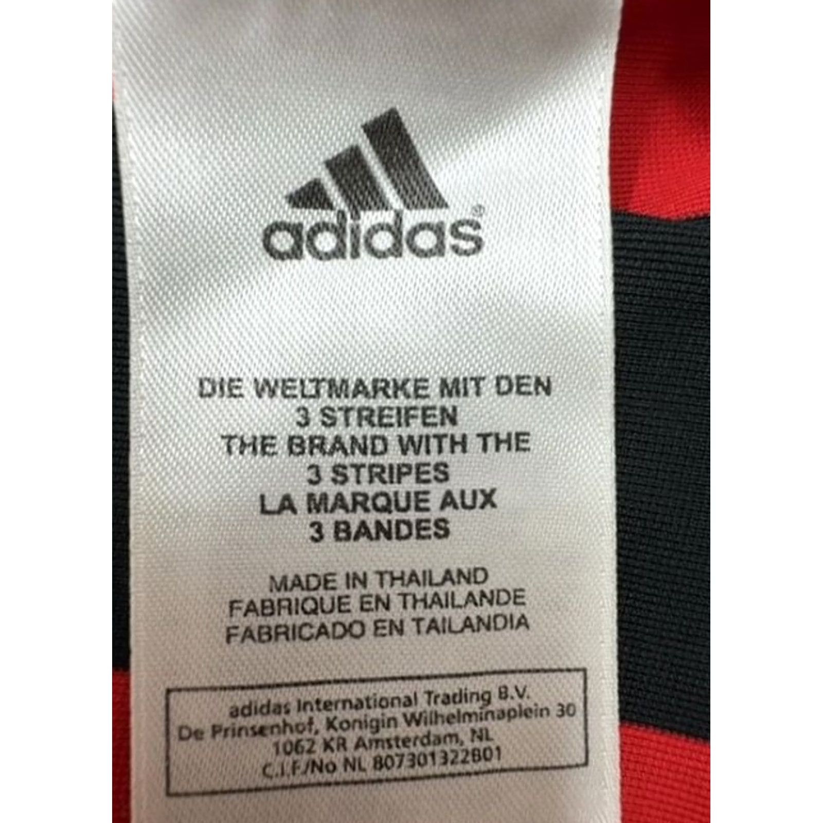 Adidas Adidas Jersey Men Red Black ClimaCool Football Size M 2008 Striped Size US M / EU 48-50 / 2 - 4 Thumbnail