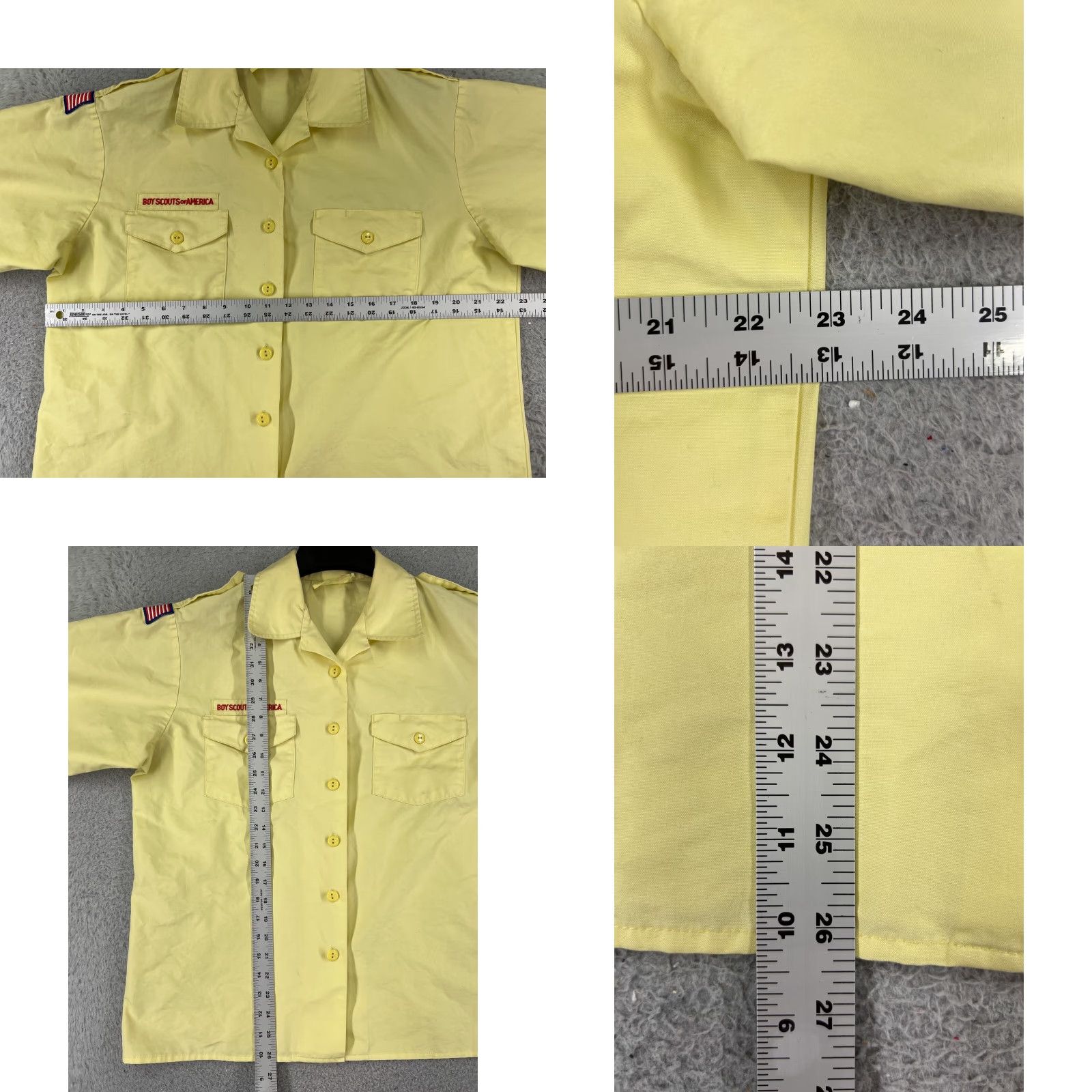 Vintage VINTAGE Boy Scouts of America Shirt Womens 14 Yellow Official Blouse Button Up US Made Womens Size XL / US 12-14 / IT 48-50 - 8 Thumbnail