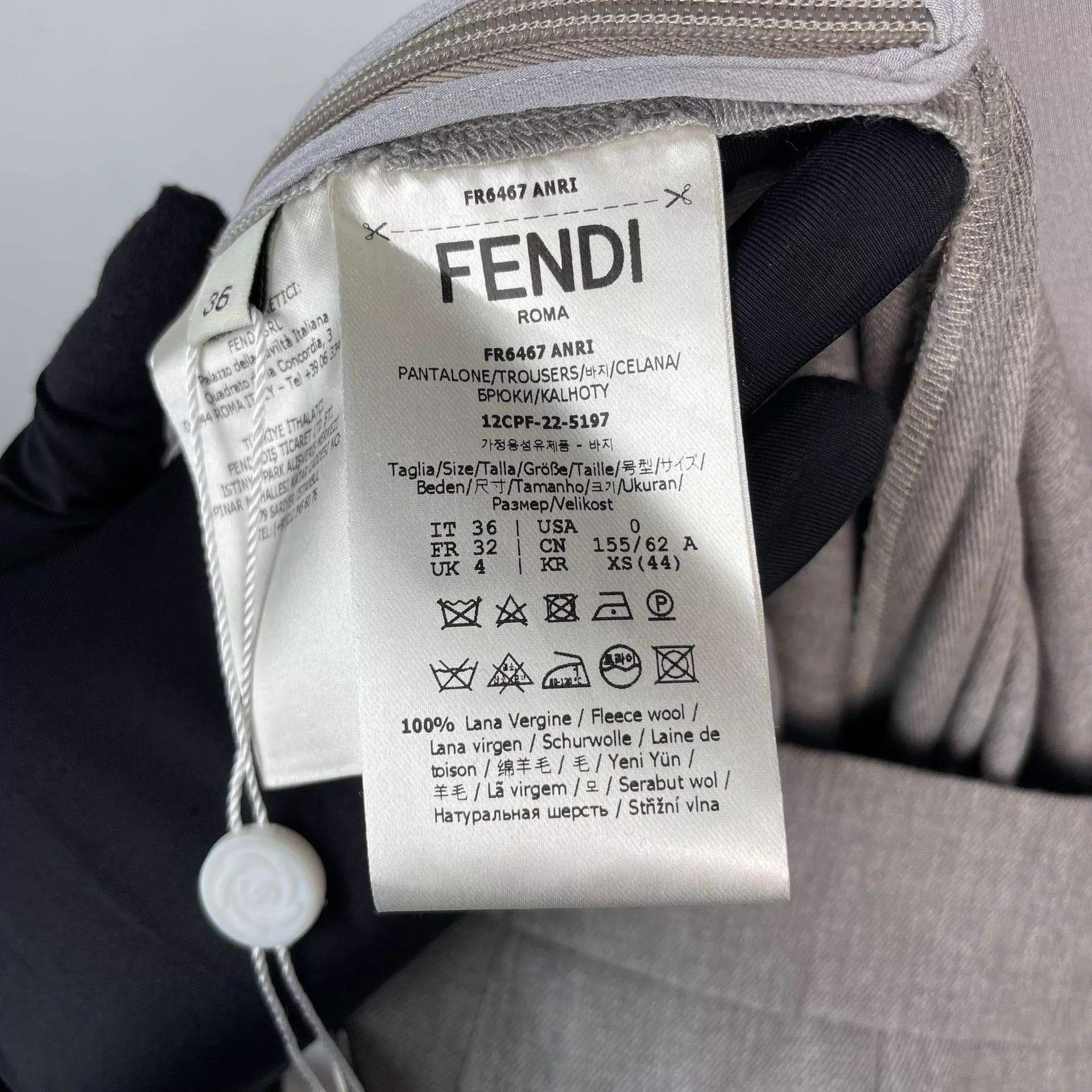 Fendi Fendi women's tailored trousers Size 25" / US 0 / IT 36 - 5 Thumbnail