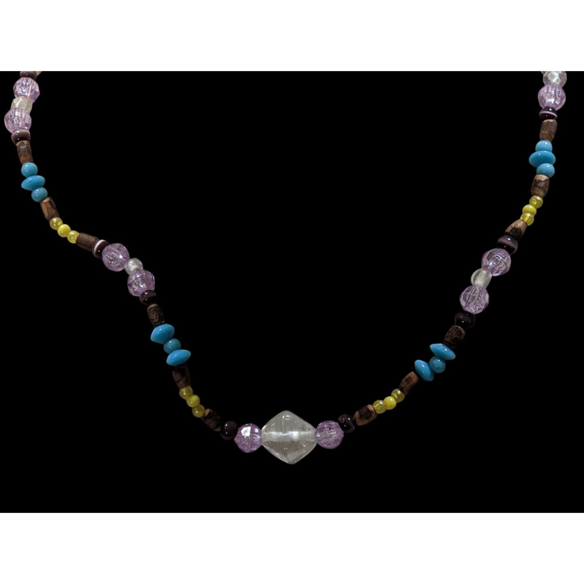 Other Handmade Beaded Acrylic And Wood Necklace Size ONE SIZE - 5 Thumbnail