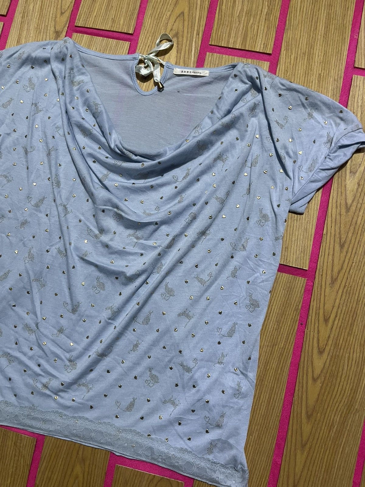 If Six Was Nine Y2K AXES FEMME short sleeve tshirt beauty style Size M / US 6-8 / IT 42-44 - 2 Thumbnail