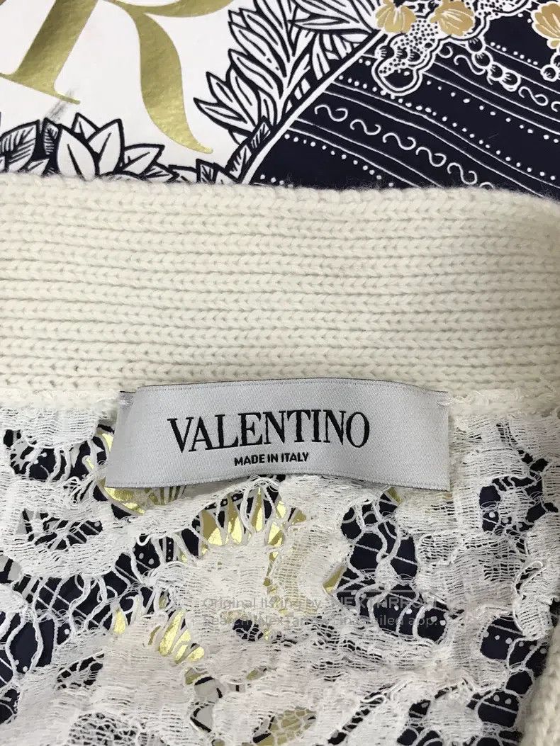Valentino Valentino Lace wool cardigan coat Size L / US 10 / IT 46 - 4 Thumbnail