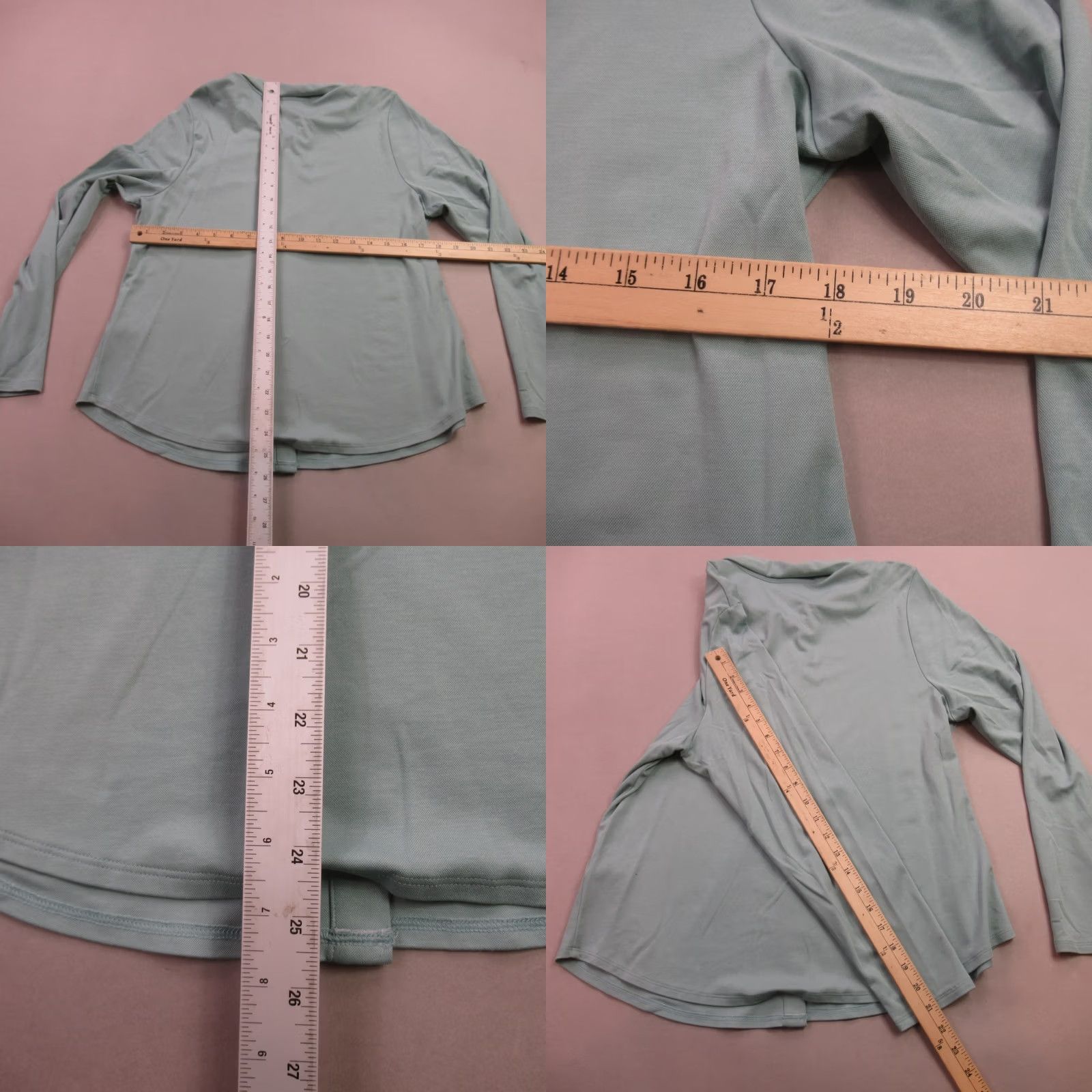 J. Jill J Jill Shirt Womens Large Petite Long Sleeve Button Front Casual Green Size L / US 10 / IT 46 - 8 Thumbnail