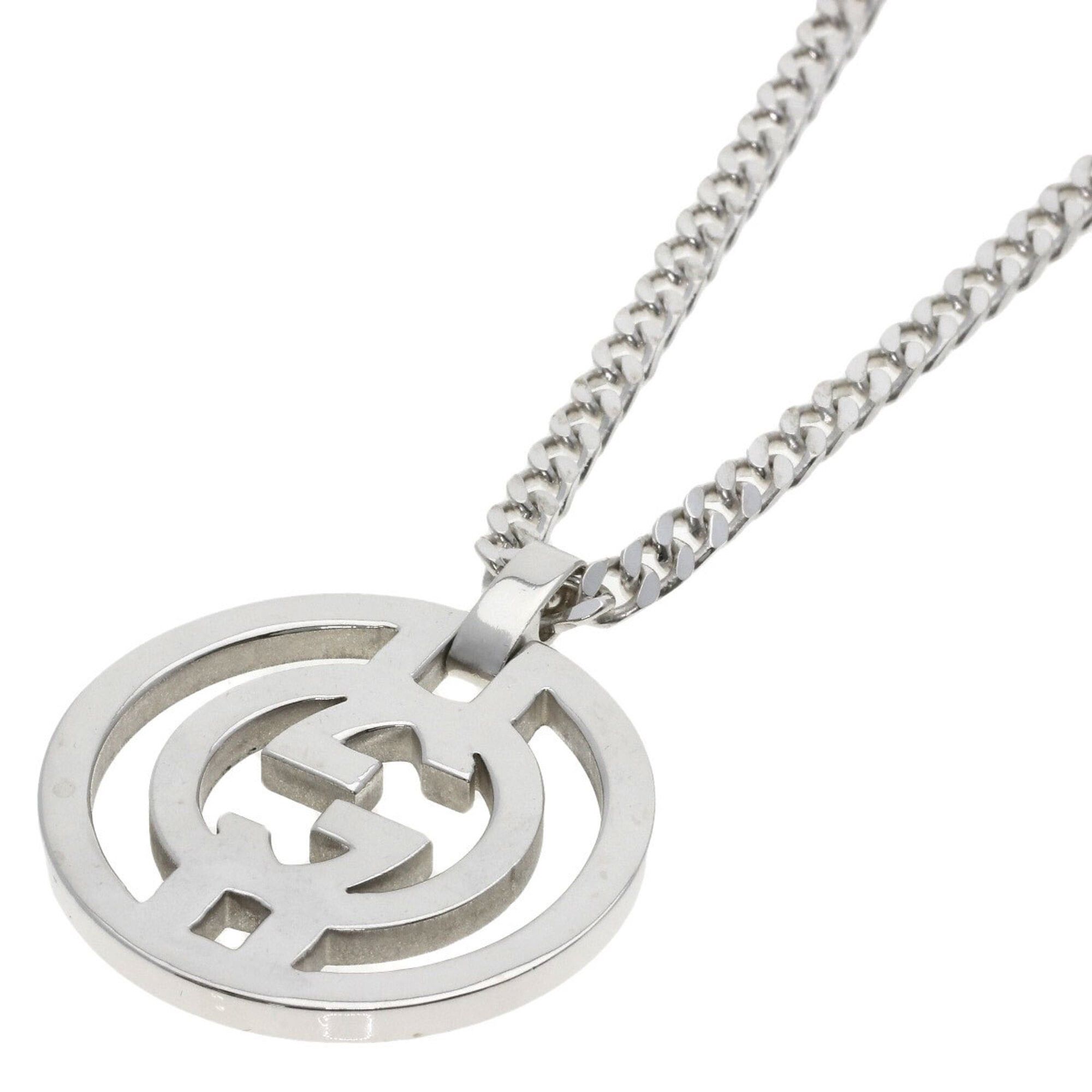Gucci Gucci Interlocking Necklace, Silver, Women's Size ONE SIZE - 1 Thumbnail