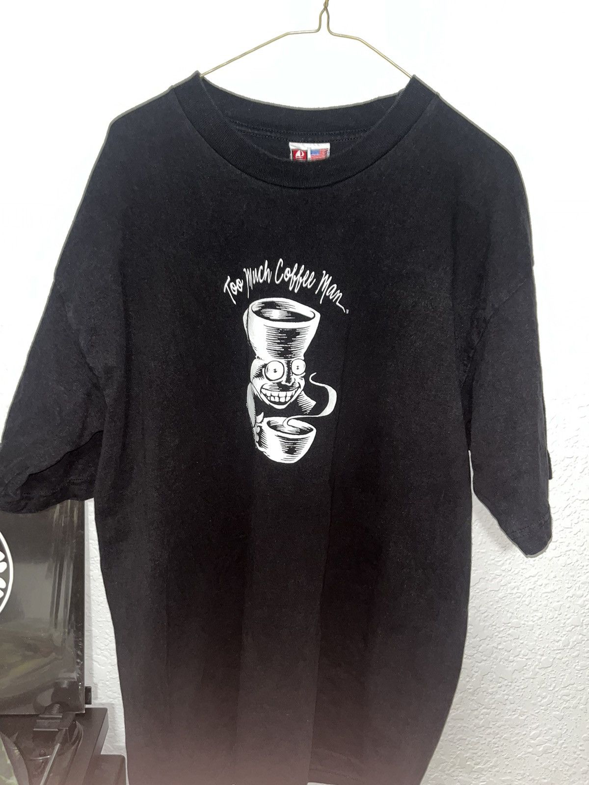 Vintage Too much coffee man vintage tee Size US XL / EU 56 / 4 - 1 Thumbnail