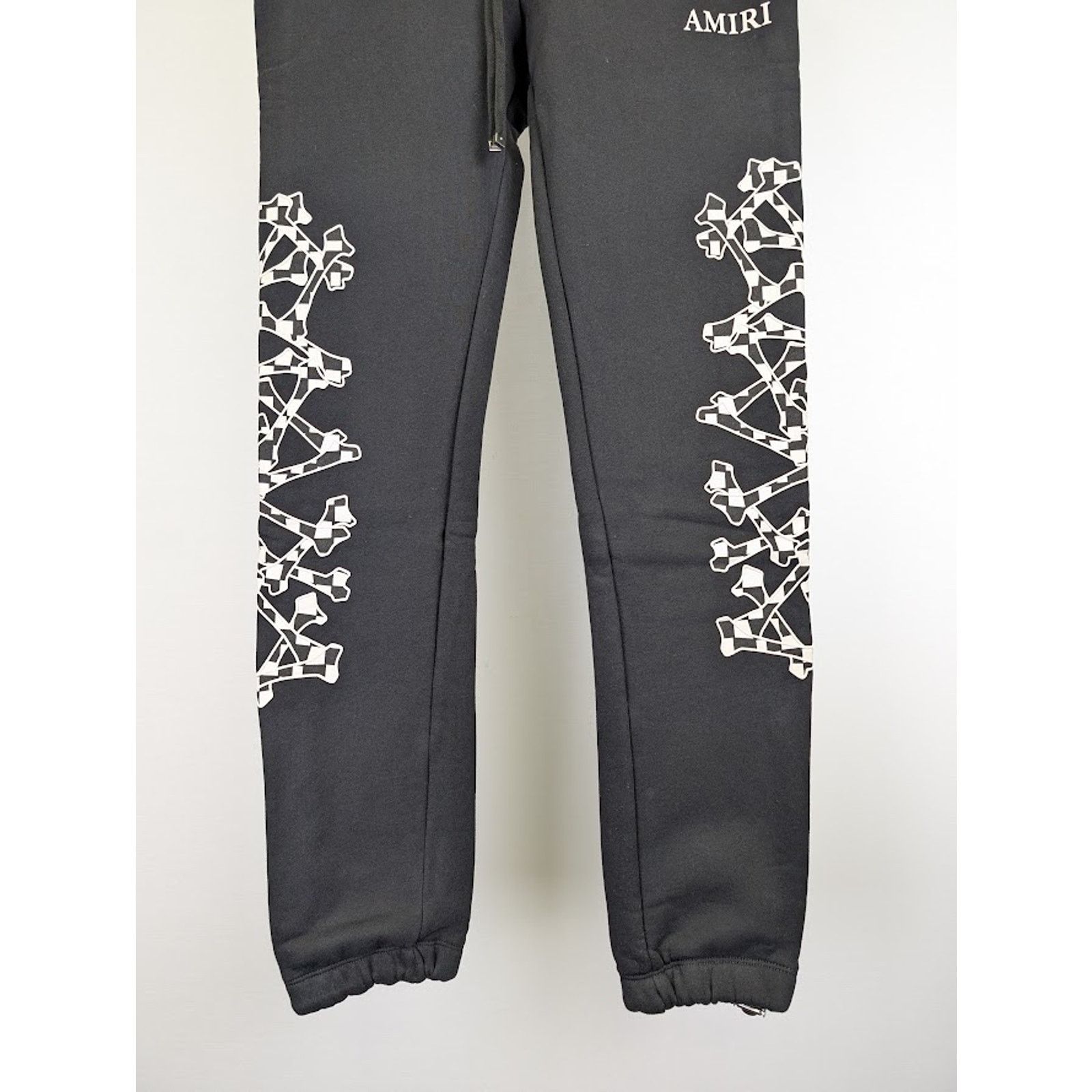Amiri o1rshd1 Checkered Bones Sweatpants in Black Size US 36 / EU 52 - 4 Thumbnail
