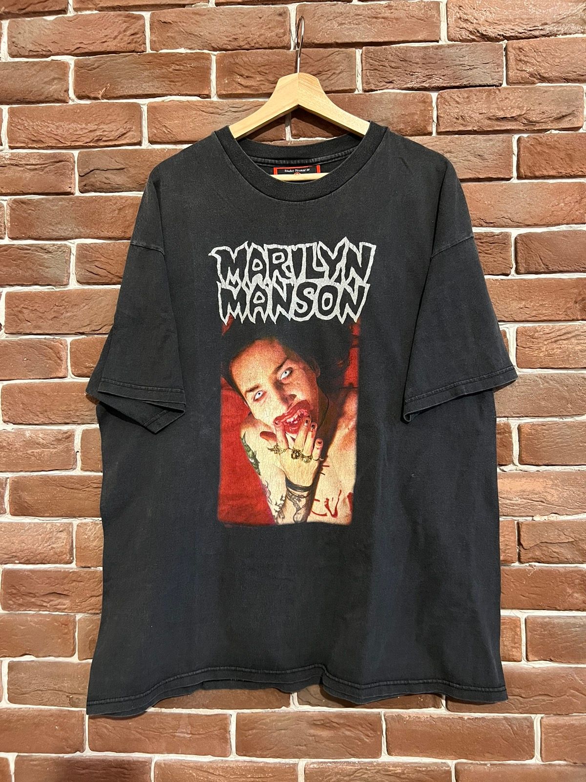 Vintage Rare Marilyn Manson God Of Fuck Vintage 90s Band Tee Grail Size US XL / EU 56 / 4 - 1 Preview