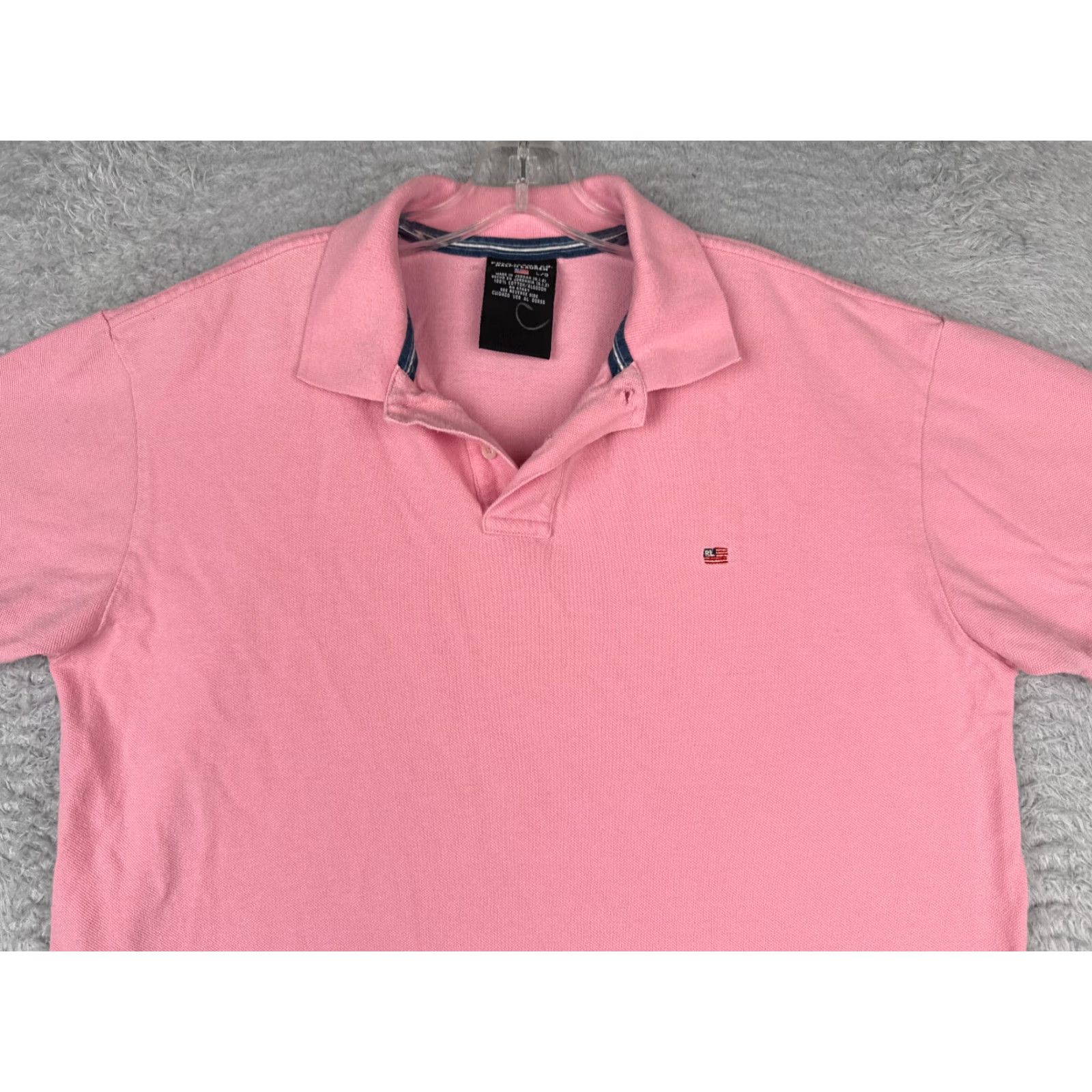 Ralph Lauren VINTAGE Ralph Lauren Polo Shirt Men Large Pink Cotton Knit Short Sleeve Casual Activewear Size US L / EU 52-54 / 3 - 4 Thumbnail