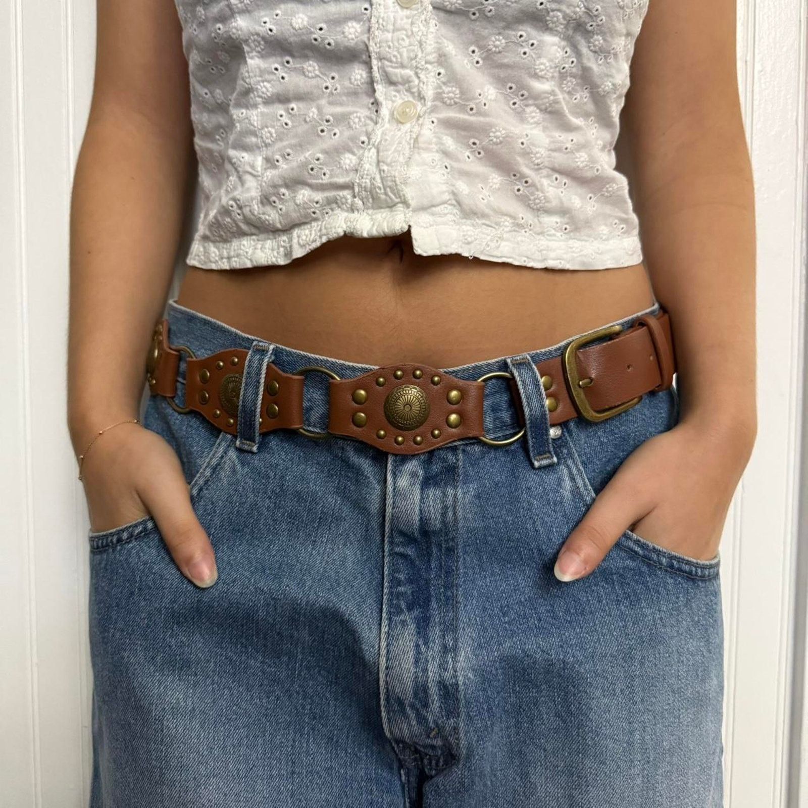 Other Brown vegan leather boho WMNS1 Size ONE SIZE - 3 Thumbnail