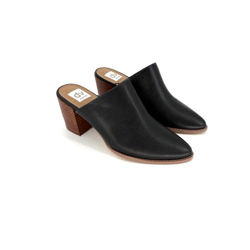 Dolce Vita Dolce Vita Women’s Comfort Nero Stacked Block Heel Mules Size US 9 / IT 39 - 1 Thumbnail