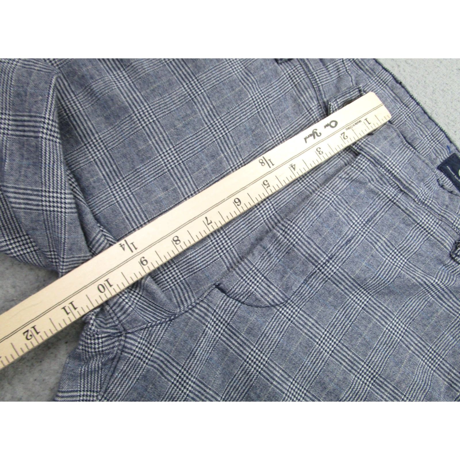 Vintage AG Adriano Goldschmied Pants Mens Size 33R Gray Glen Plaid Stretch Chino Size US 33 - 5 Thumbnail