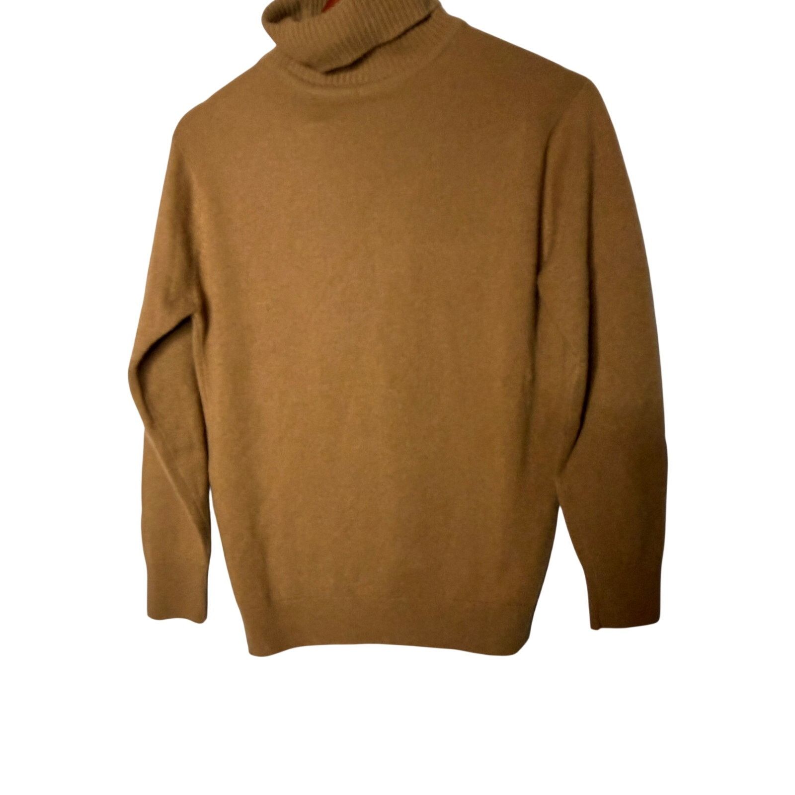 Other Vintage Alan Paine beige tan turtleneck 100% cashmere sweate Size S / US 4 / IT 40 - 6 Thumbnail