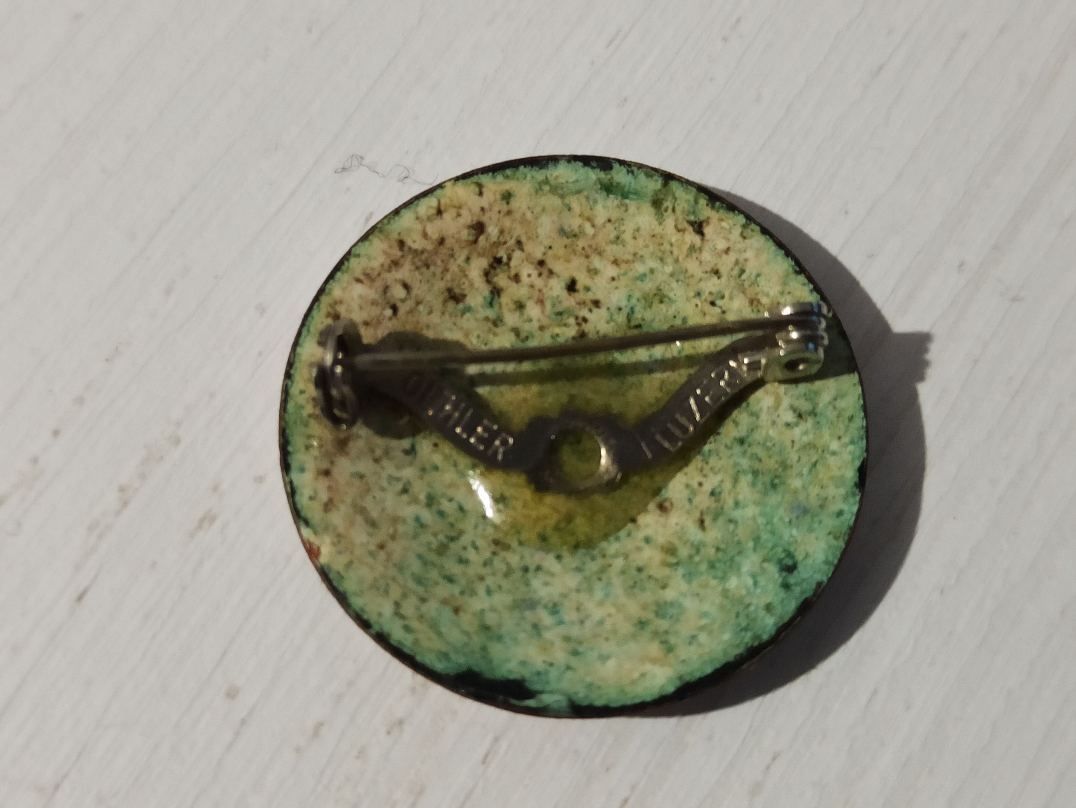 Designer × Vintage Vintage OEHLER LUCERN Enameled Brooch Size ONE SIZE - 3 Thumbnail