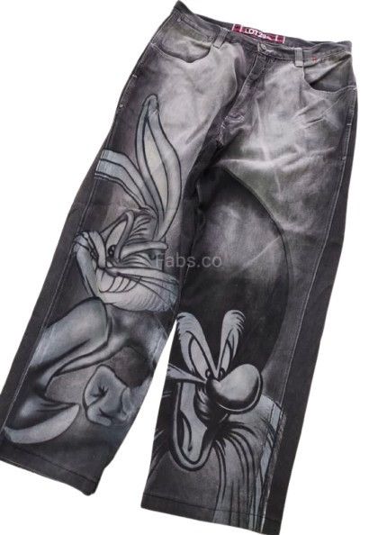 Other Lot29 Looney Tunes Baggy Jeans Size US 36 / EU 52 - 2 Thumbnail