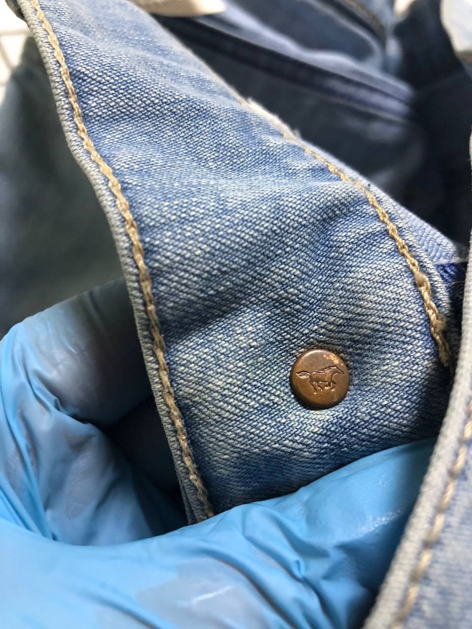 Mustang Mustang Denim Jeans: High Waisted Distressed Blue Size US 34 / EU 50 - 18 Thumbnail