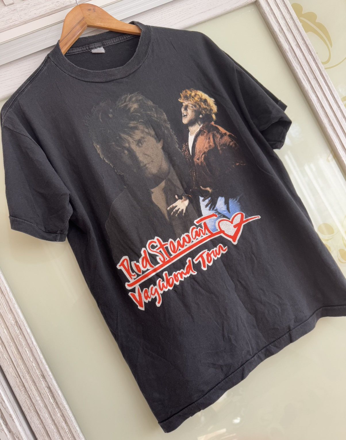 Band Tees × Vintage Vintage Rod Stewart 90’s Vagabond Tour T-shirt Rare Tee Size US M / EU 48-50 / 2 - 4 Thumbnail