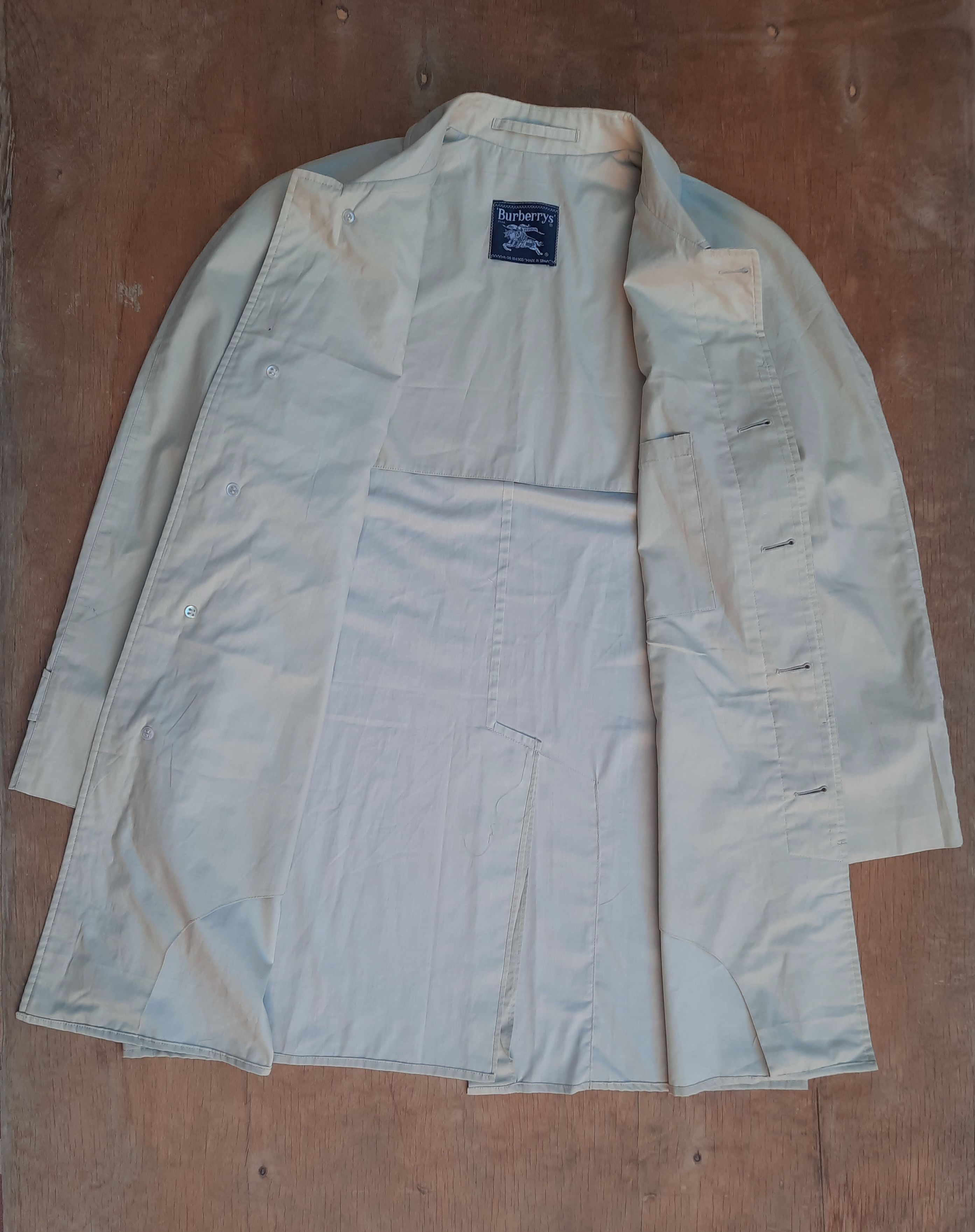 Burberry Vintage 90s Burberry Lightweight Trench Jacket Size M Size US M / EU 48-50 / 2 - 3 Thumbnail