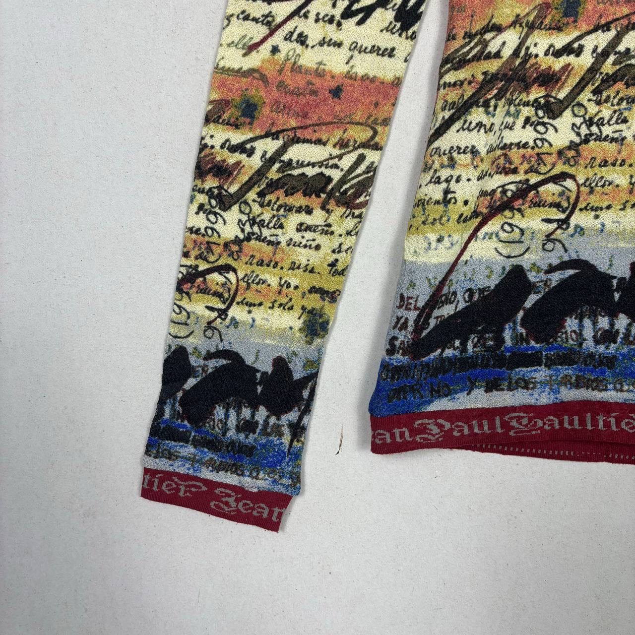 Jean Paul Gaultier JEAN PAUL GAULTIER SS98 CALLIGRAPHY SWEATER JPG MAILLE Size US S / EU 44-46 / 1 - 5 Thumbnail