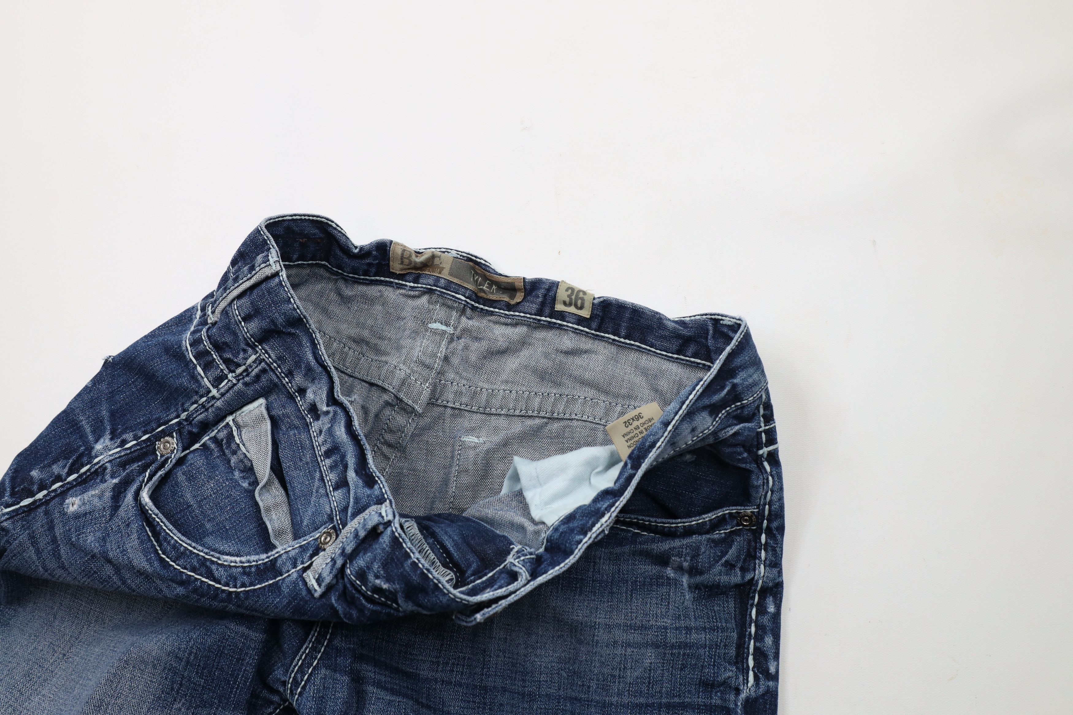 BKE × Vintage Buckle BKE Stitch Tyler Bootcut Flared Denim Jeans Blue Size US 36 / EU 52 - 6 Thumbnail
