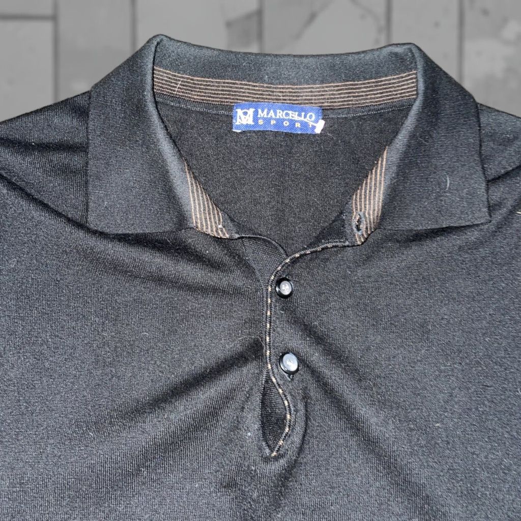 Vintage Marcello Sport Sweater Cardigan Mens XL Black Size US XL / EU 56 / 4 - 1 Thumbnail