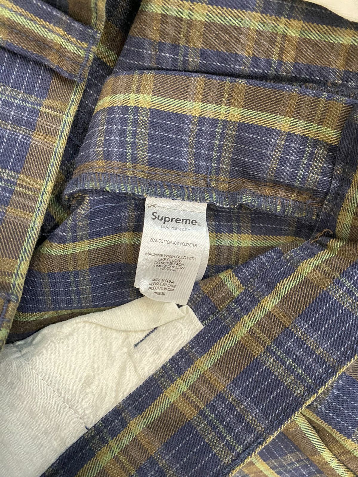Supreme Supreme Work Pants(SS23) Plaid Sz 34 Size US 34 / EU 50 - 3 Thumbnail