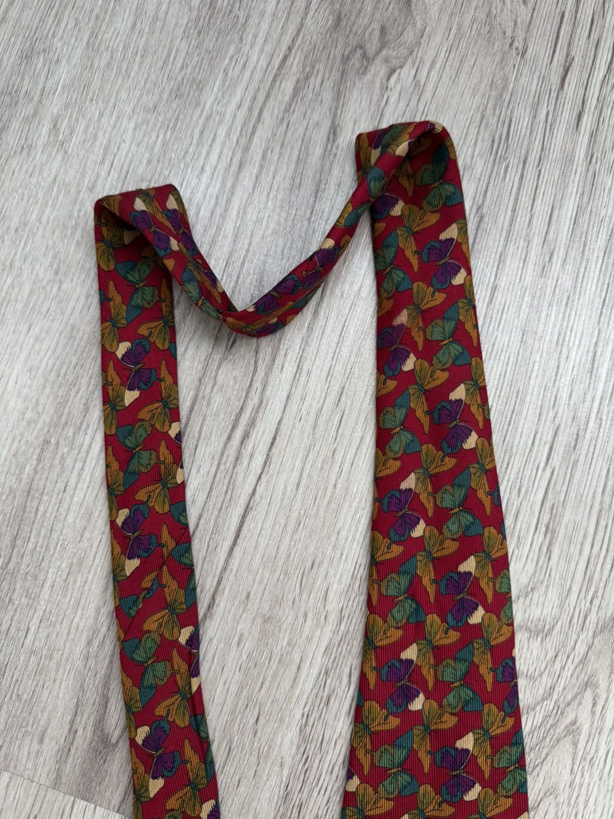 Valentino Rare multicolour Valentino butterfly monogram tie Size ONE SIZE - 4 Thumbnail