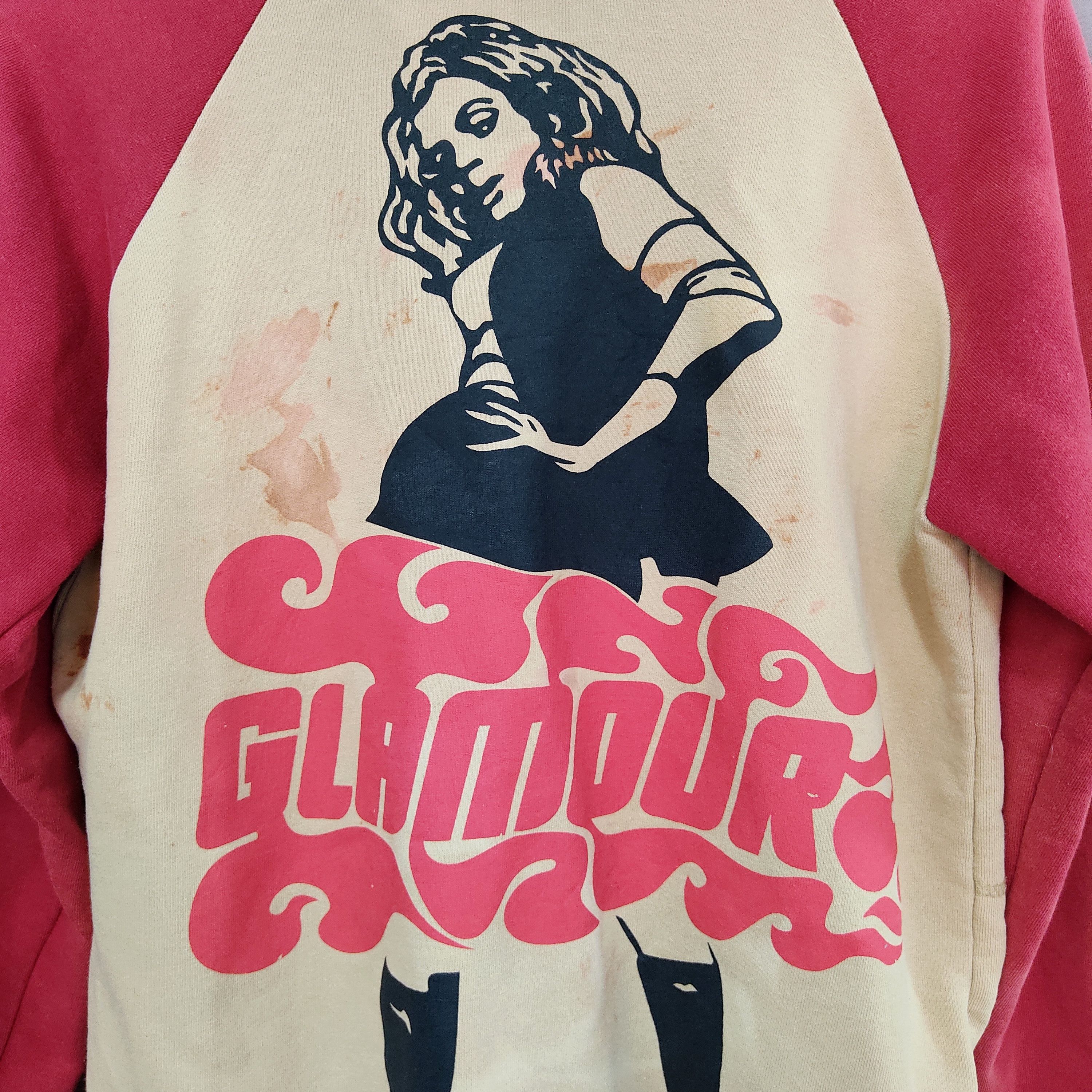 Hysteric Glamour × StraightFaded Hysteric Glamour Yankee Girl Distressed Sun Faded Hoodie Size S / US 4 / IT 40 - 4 Thumbnail