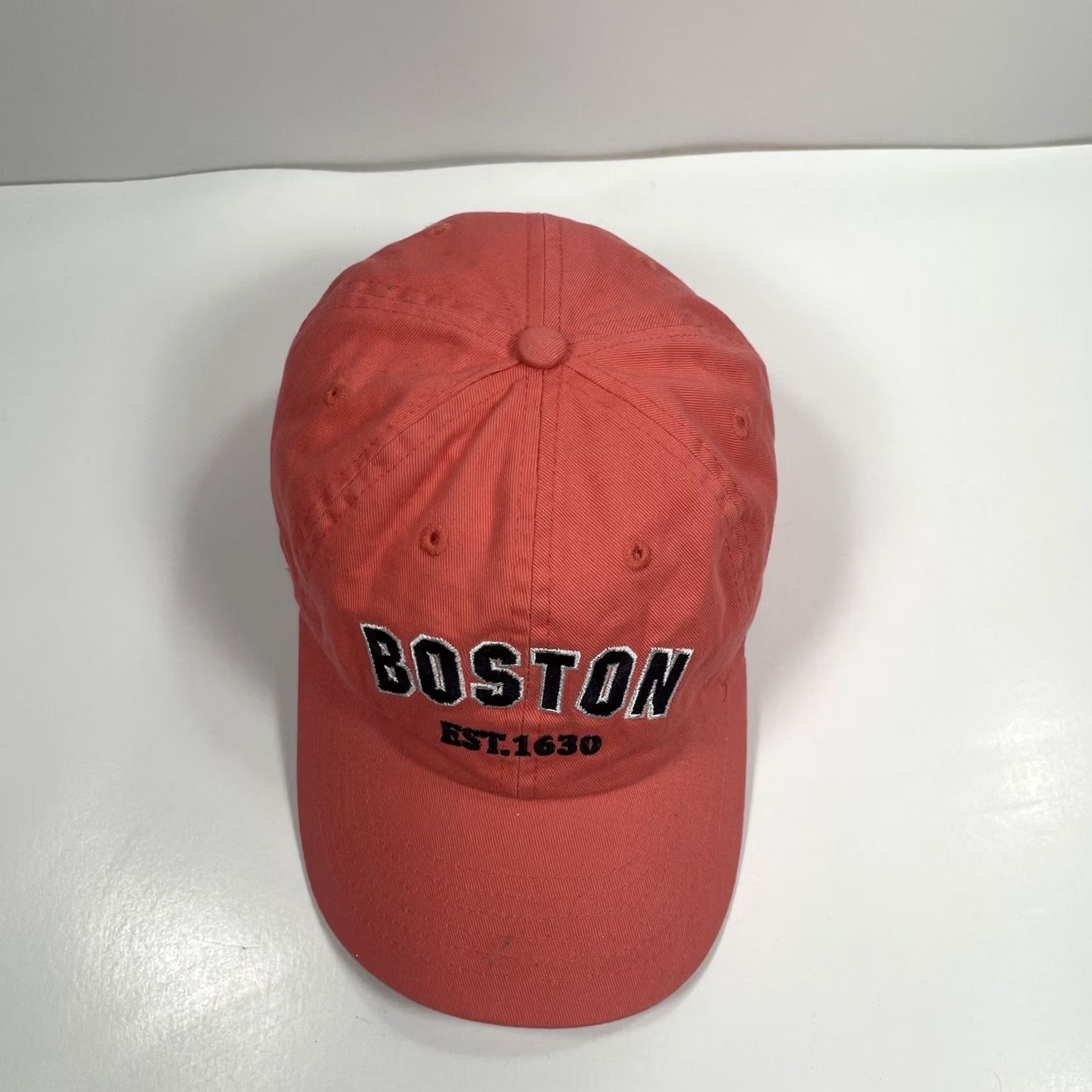 Vintage VINTAGE Bay State Apparel Hat Women’s Orange Adjustable StrapBack Baseball Cap Boston Size ONE SIZE - 3 Thumbnail
